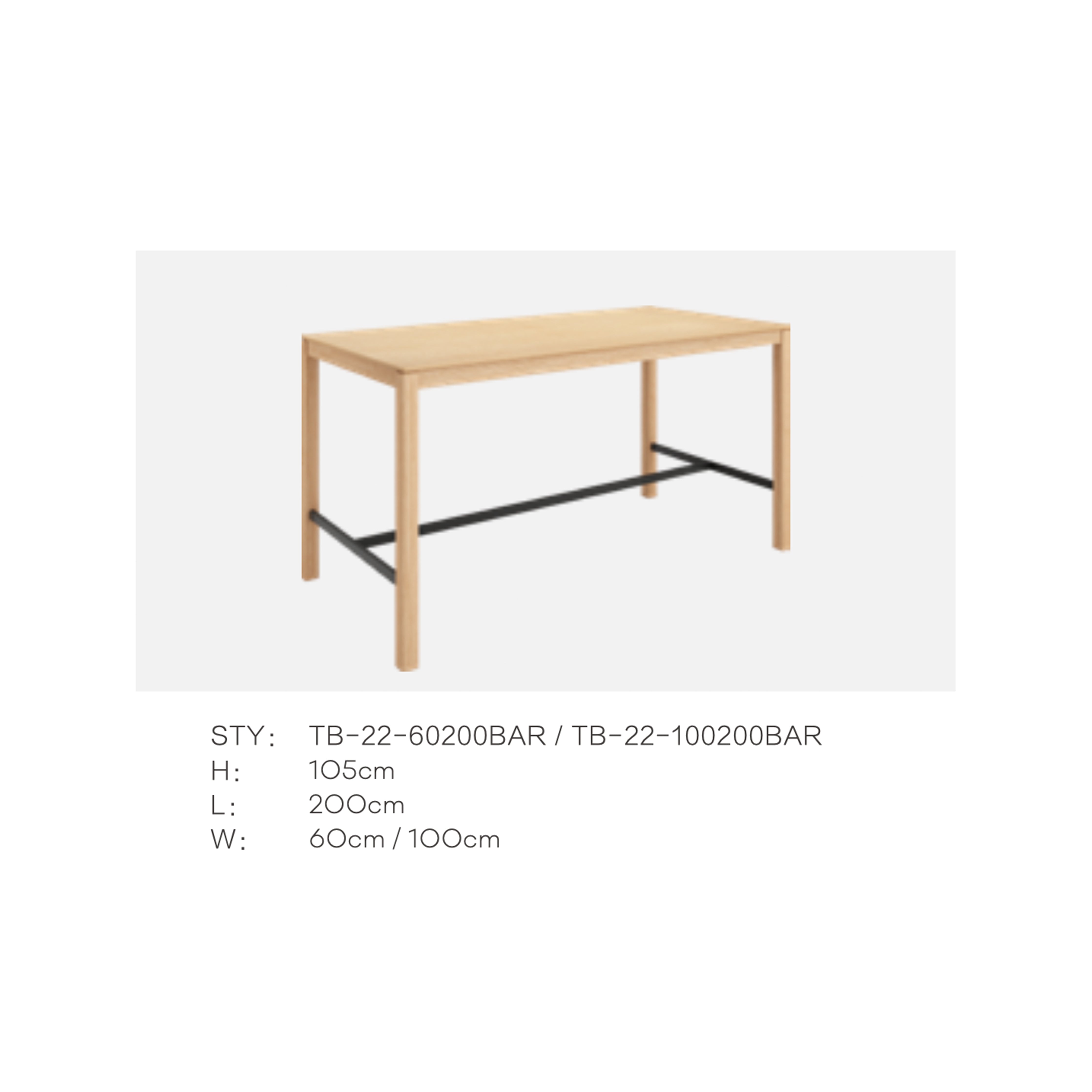 TB22 - Bar Table