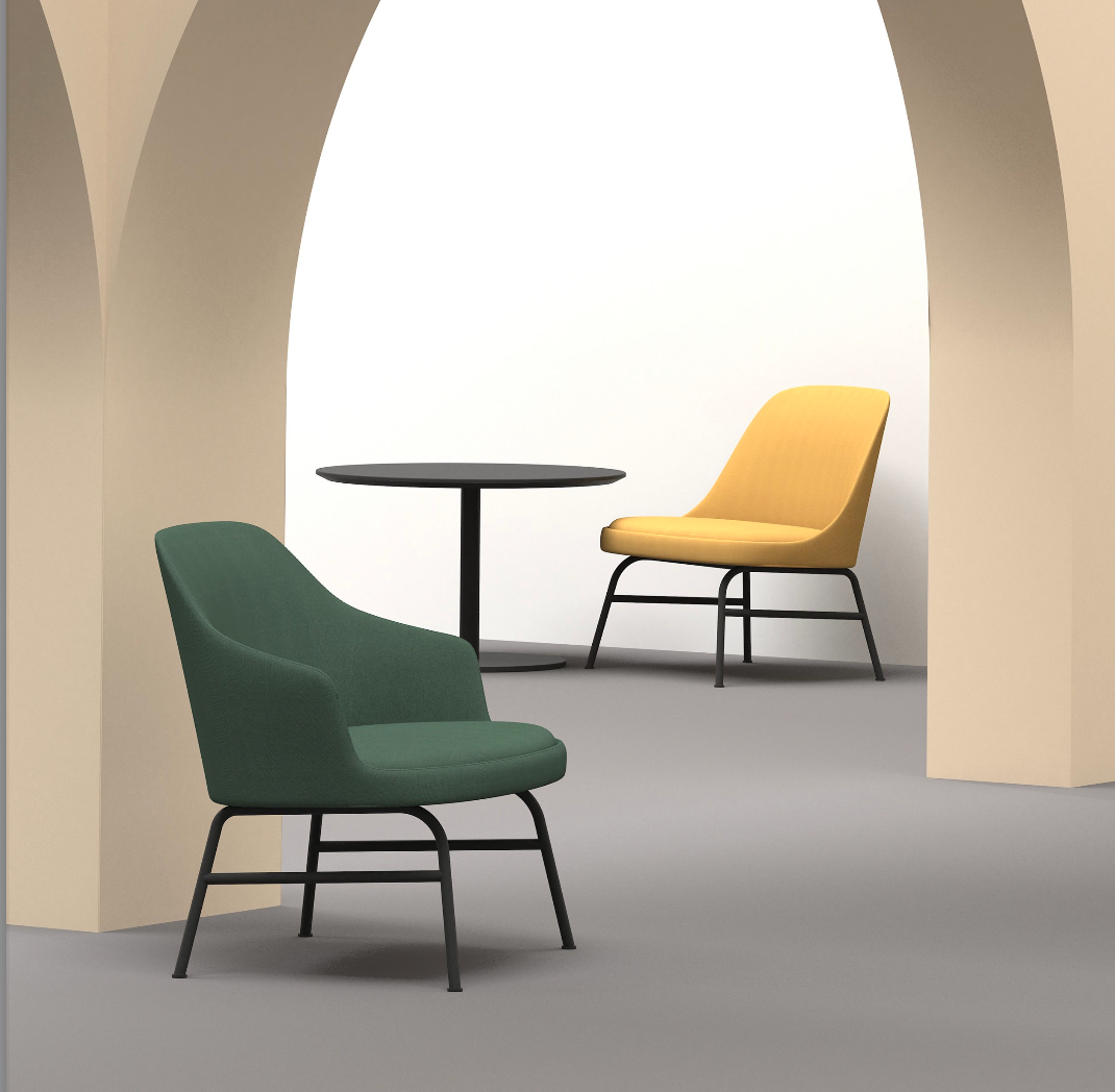 Dolphin - Lounge Chair with Armrest