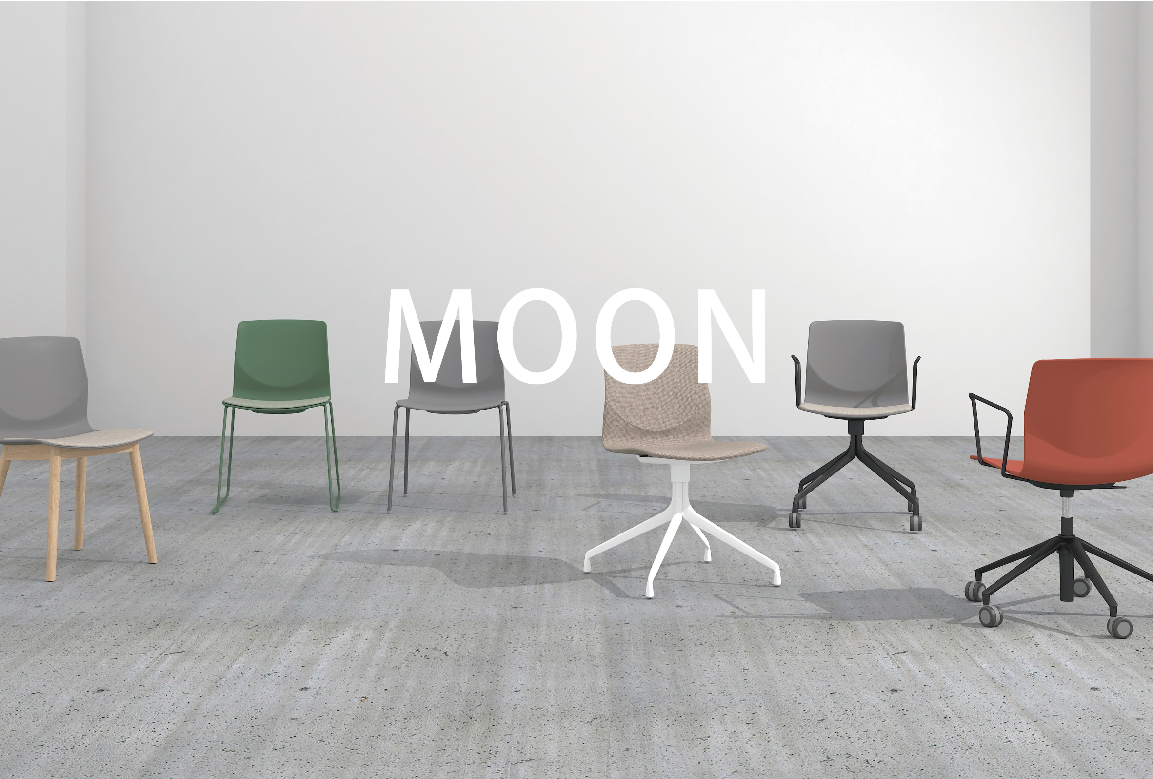 Moon - Office Chair II with armrest