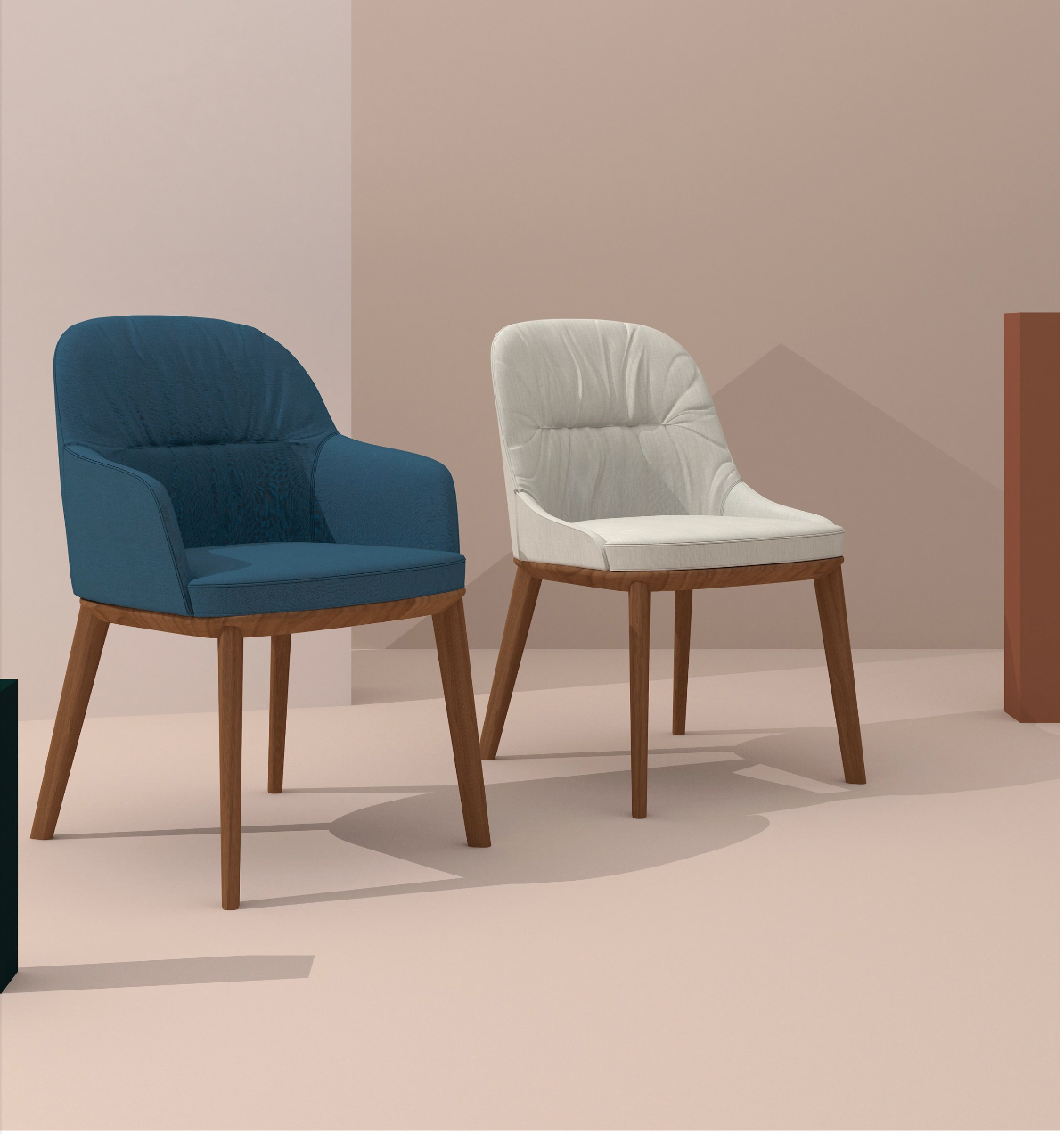 Cetacean - Dining Chair with armrest