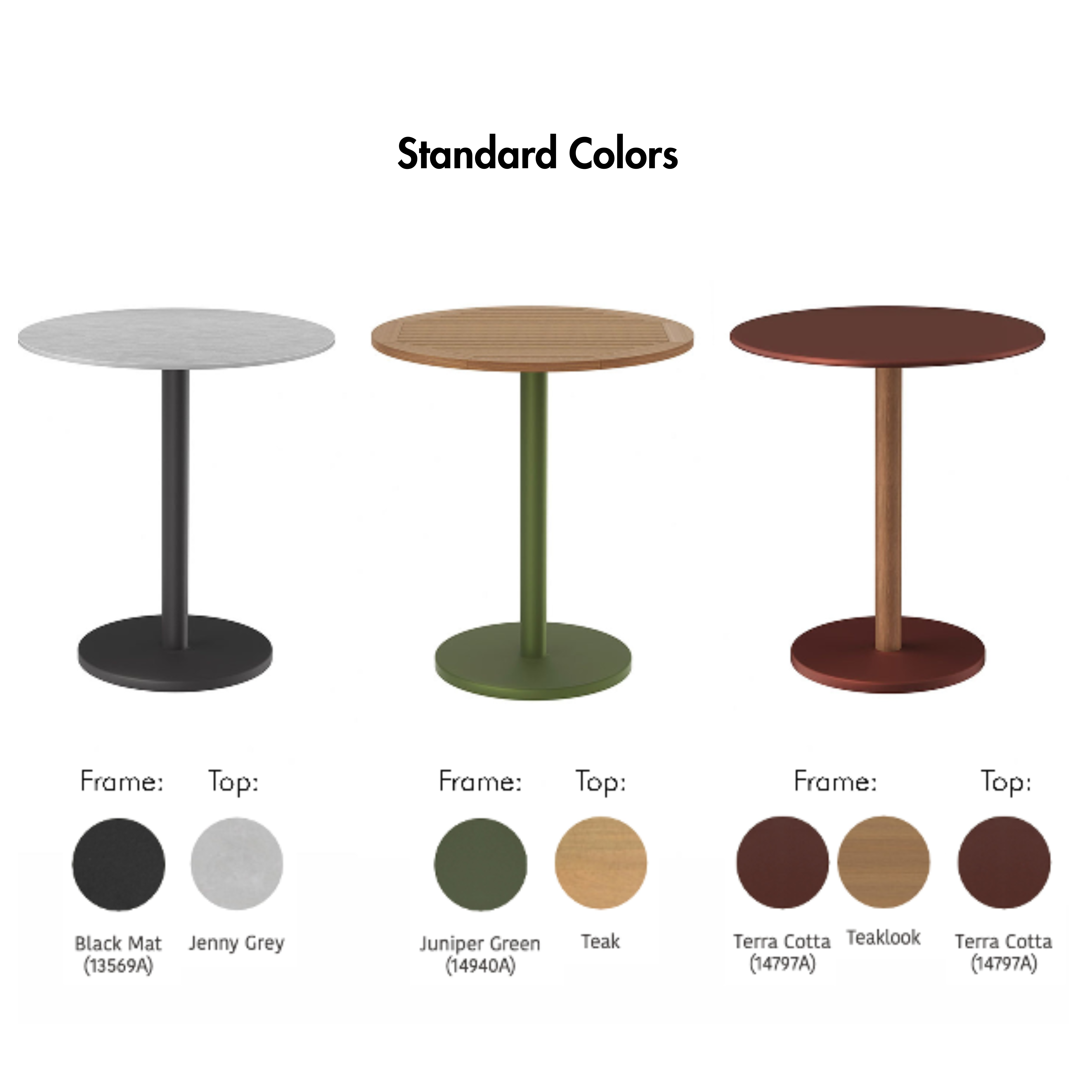 Bergen - Outdoor Round Dining Table