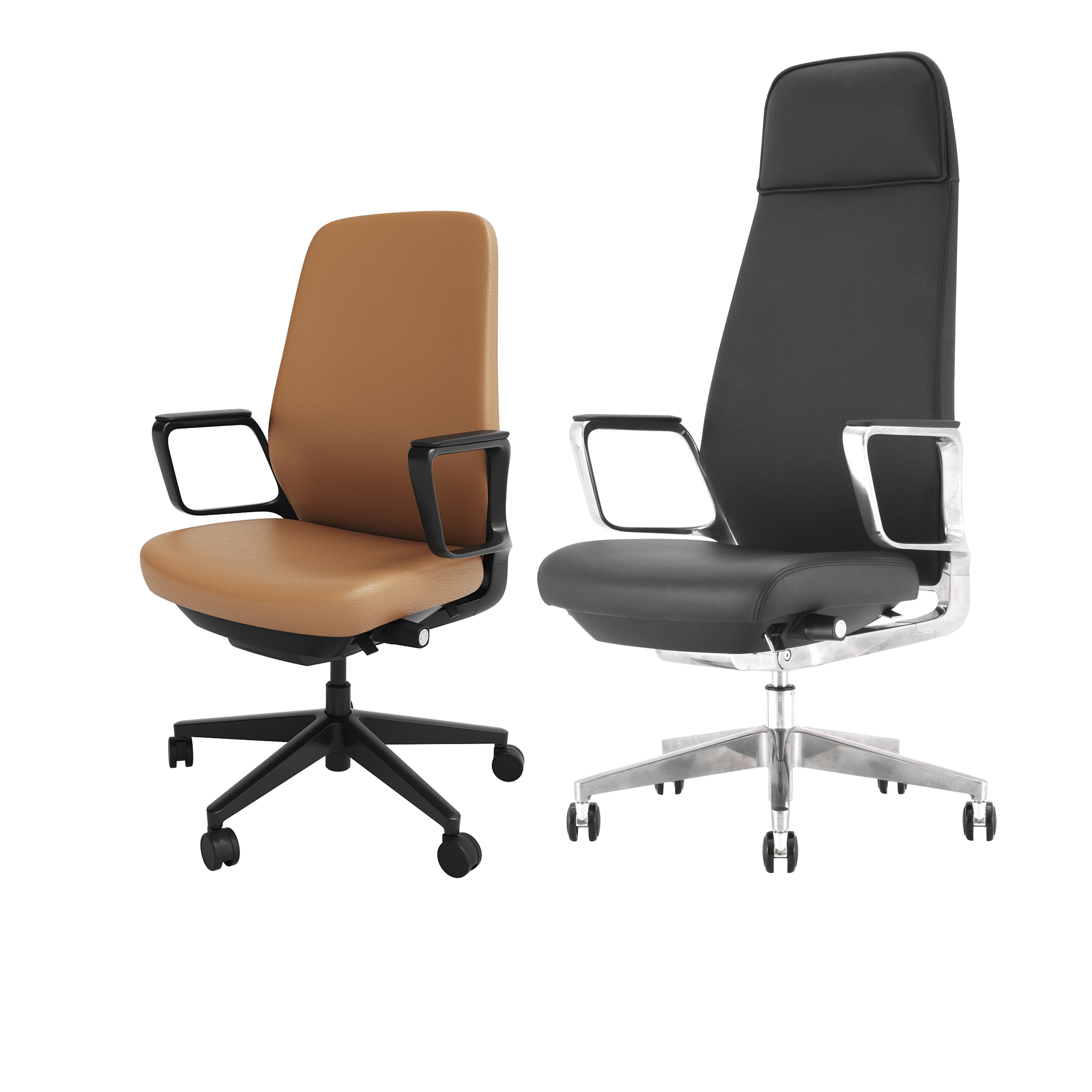 Suede - Office Chair (Genuine Leather)