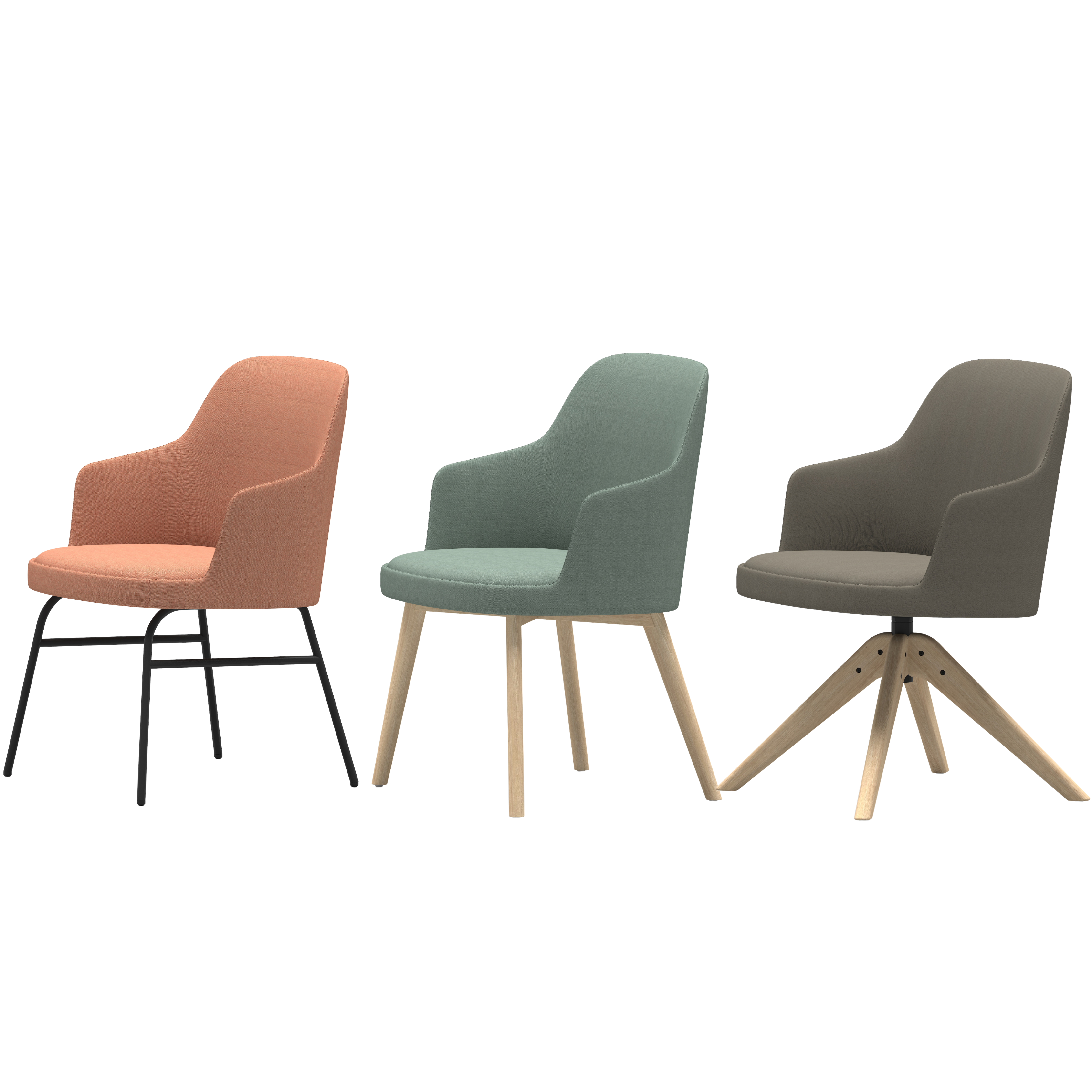 Dolphin - Dining Chair with Armrest