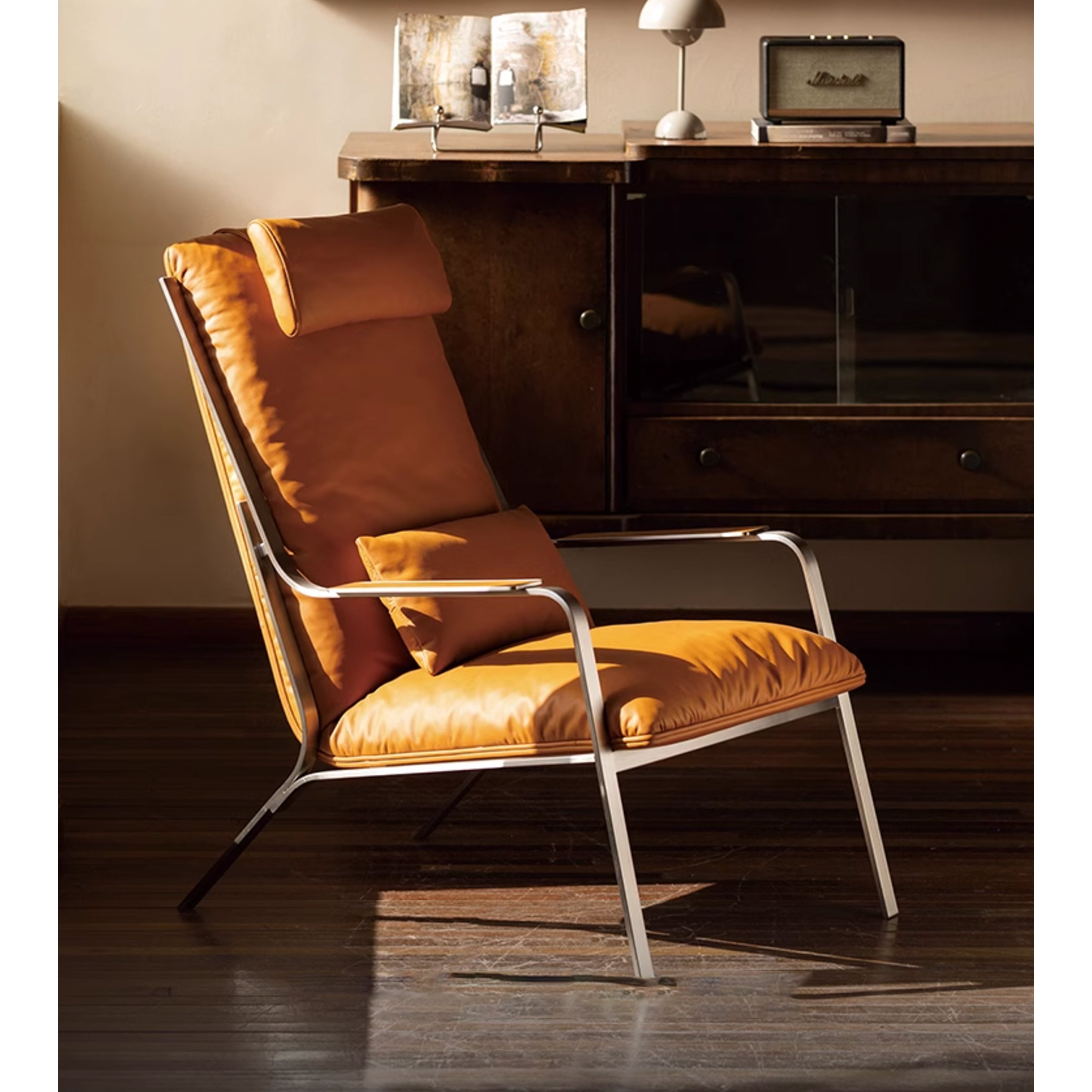 Lean - Lounge Chair (Genuine Leather)