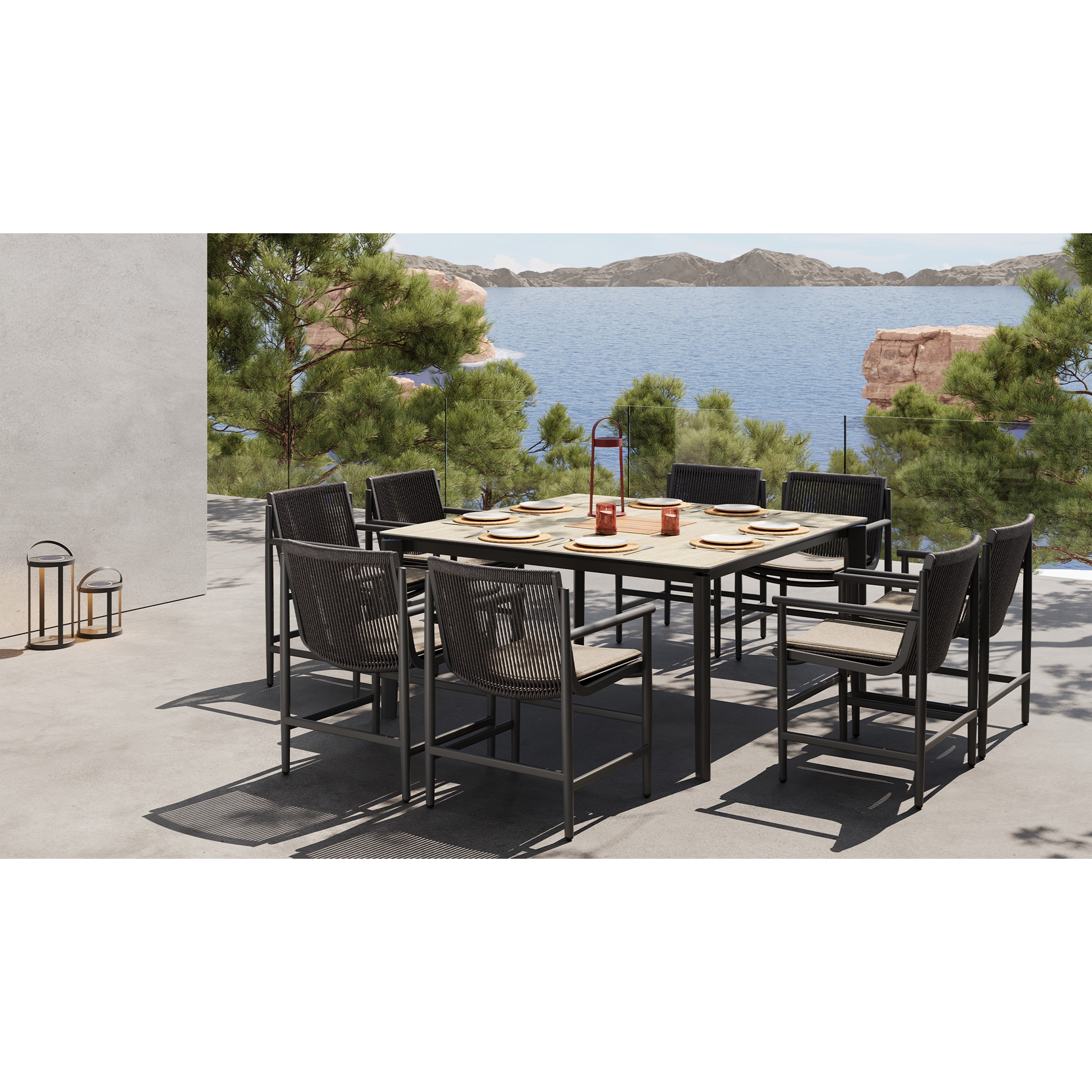 Bagel - Outdoor Square Dining Table