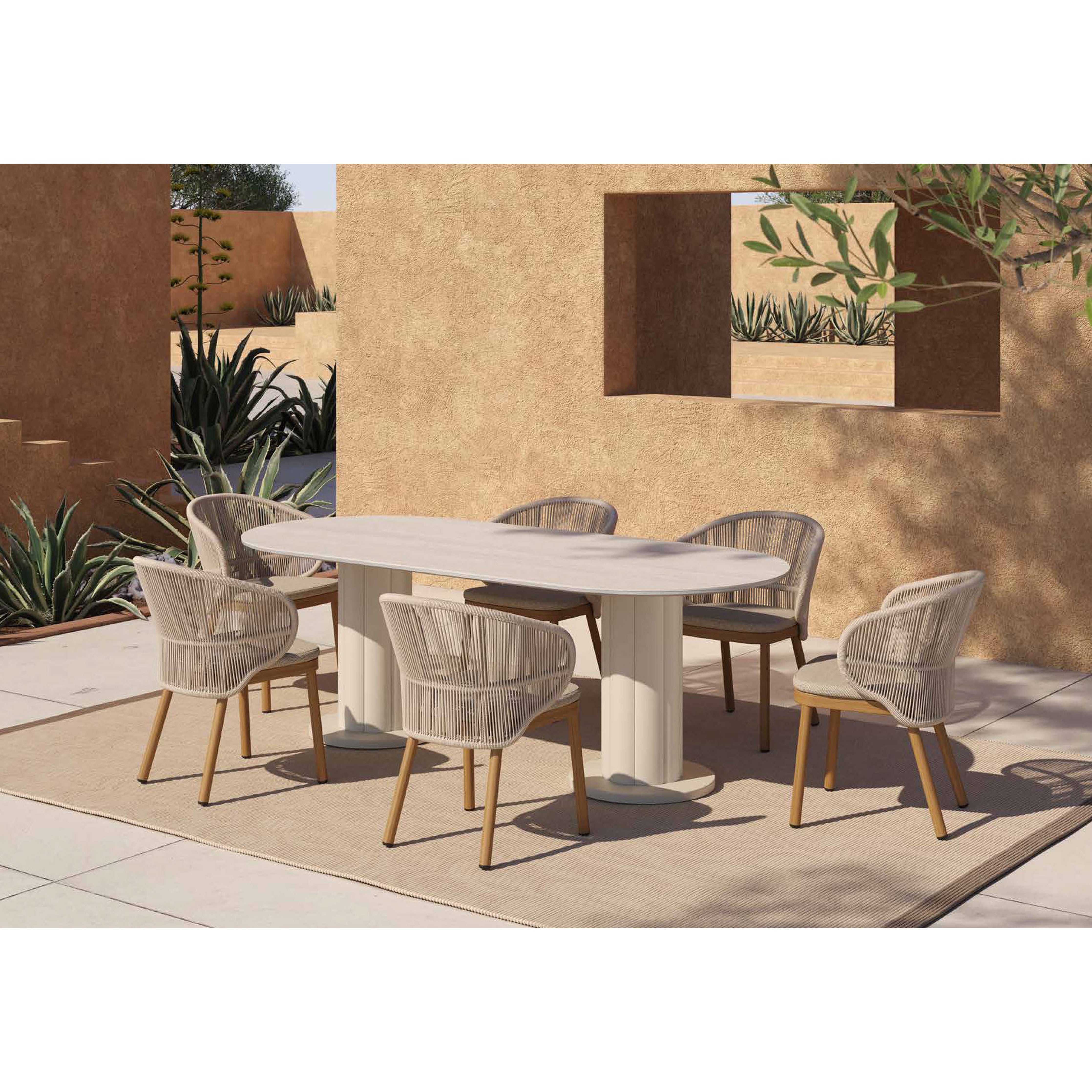 Lotus - Outdoor Long Dining Table