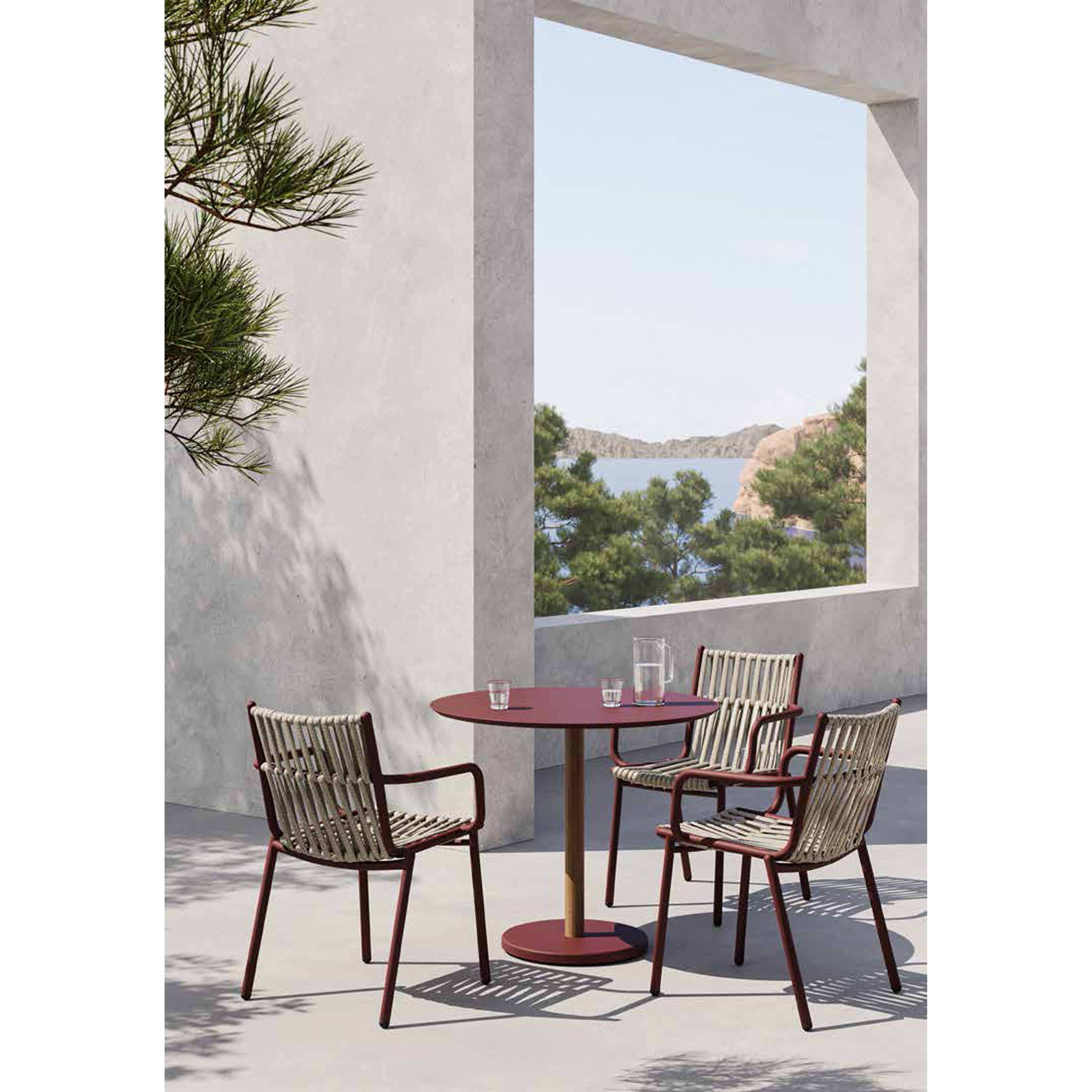 Bergen - Outdoor Round Dining Table