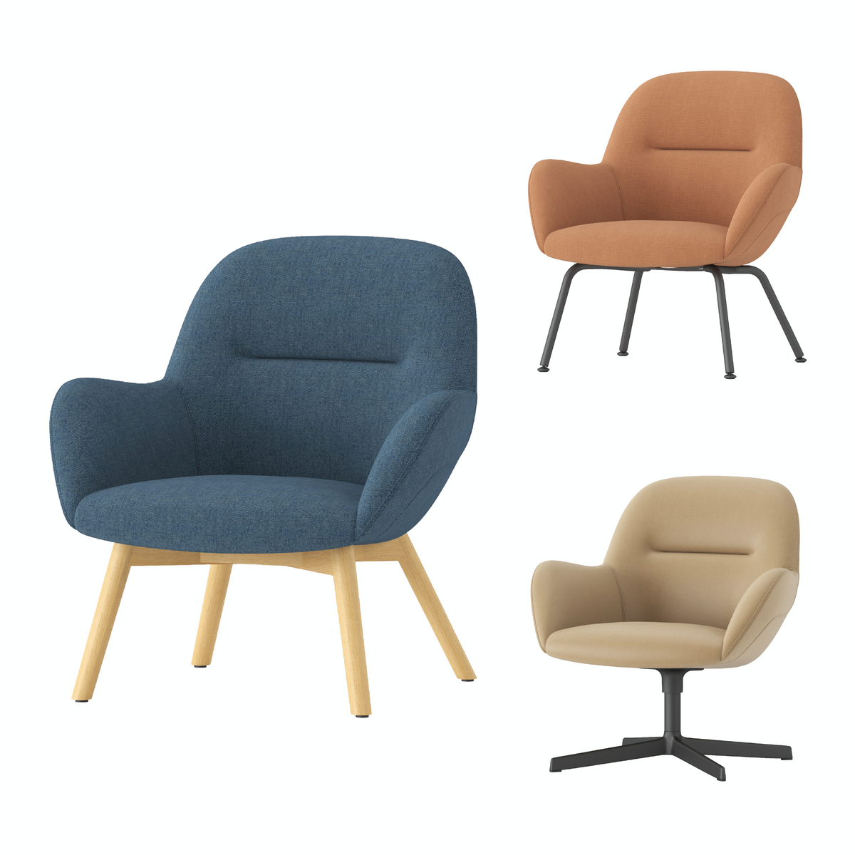 Crease - Lounge Chair (Low-Back)