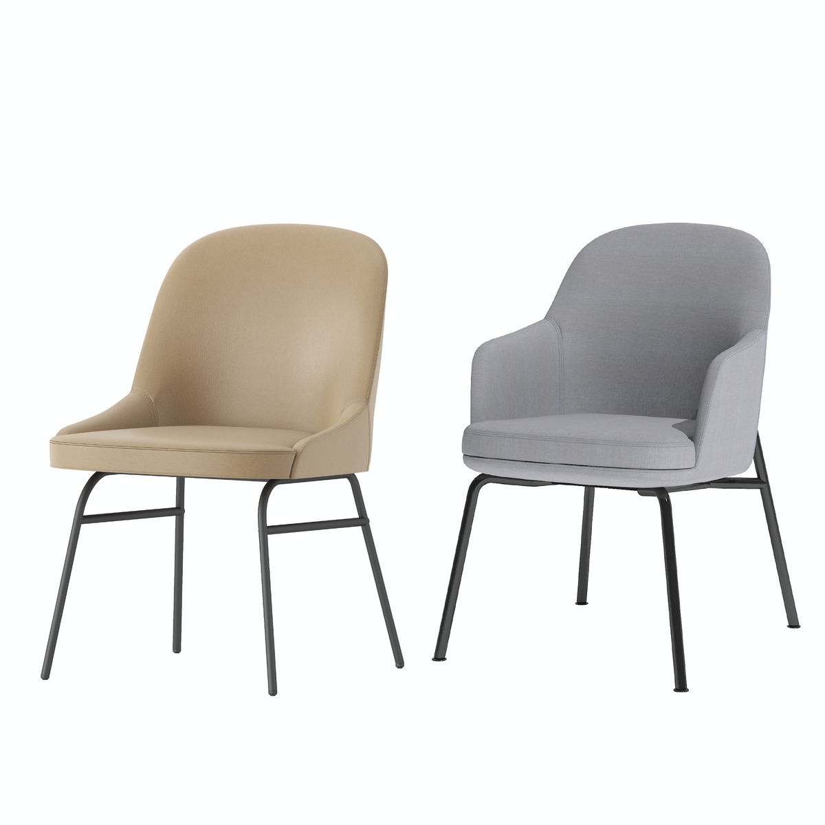 Cetacean - Dining Chair (Metal Base)
