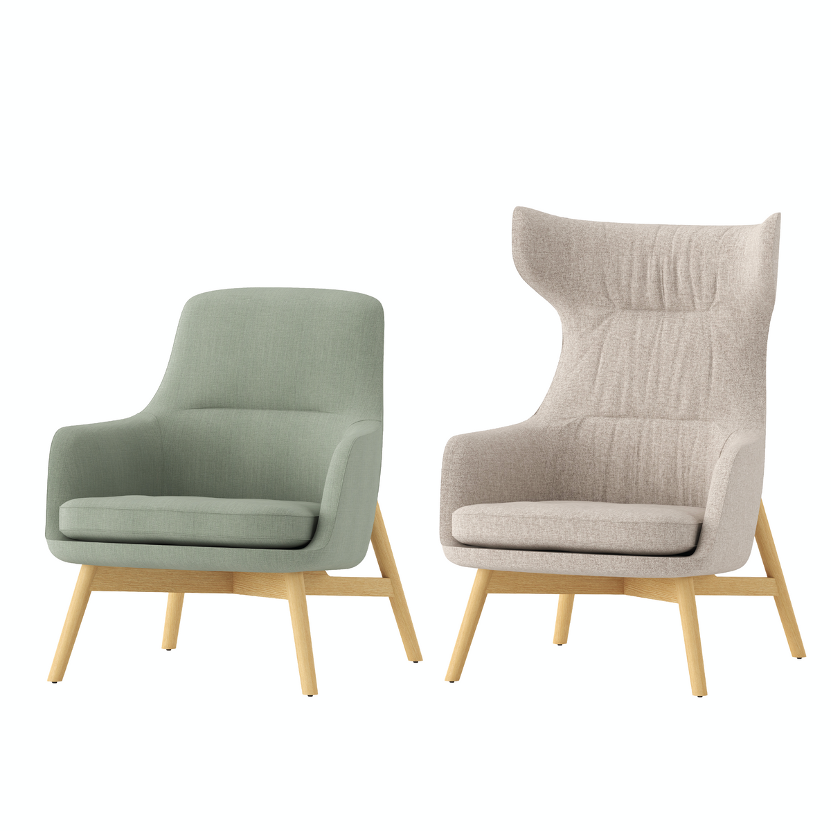 Cetacean - Lounge Chair III (Wooden Base)