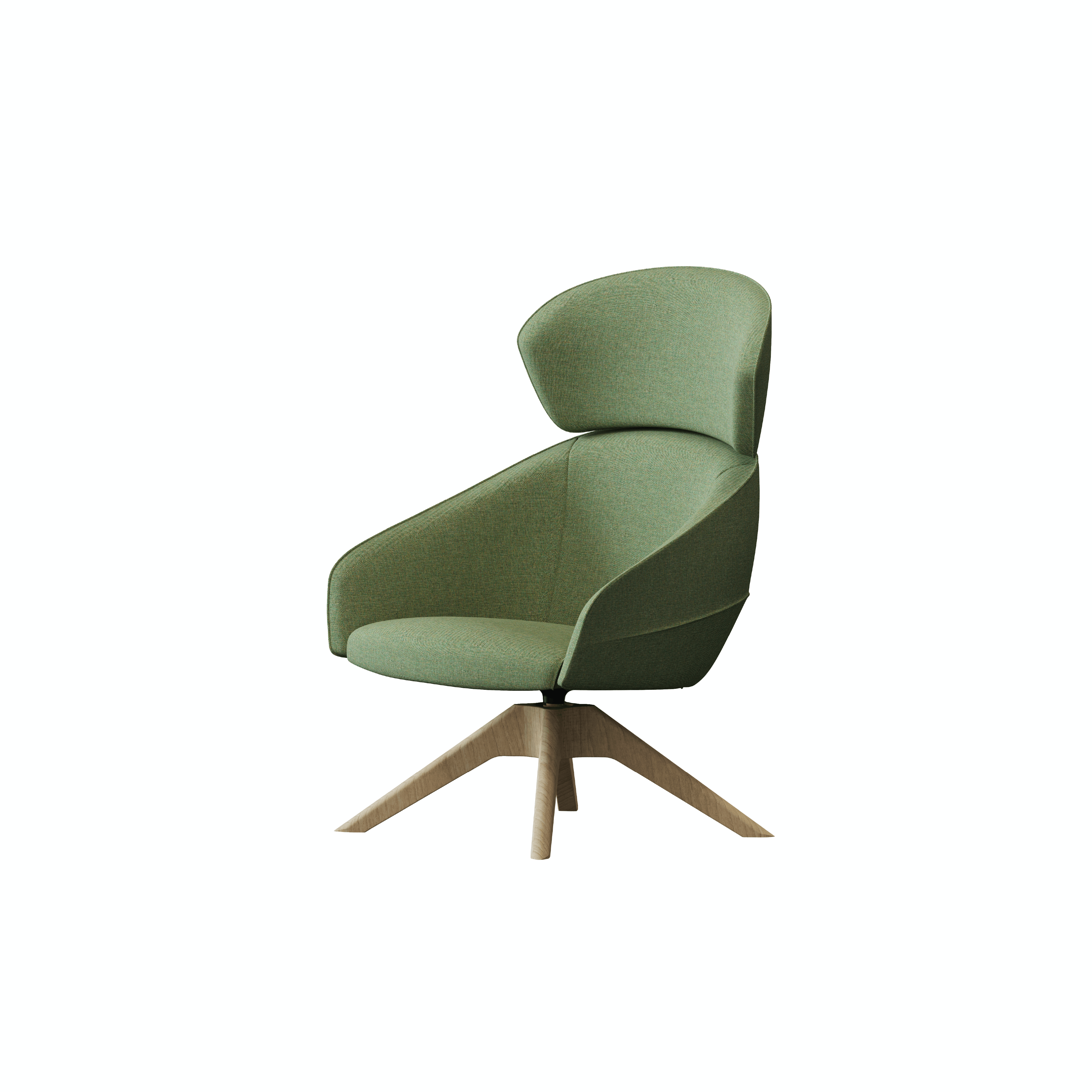 Leaf - Lounge Chair III (Robust Pyramid Leg)