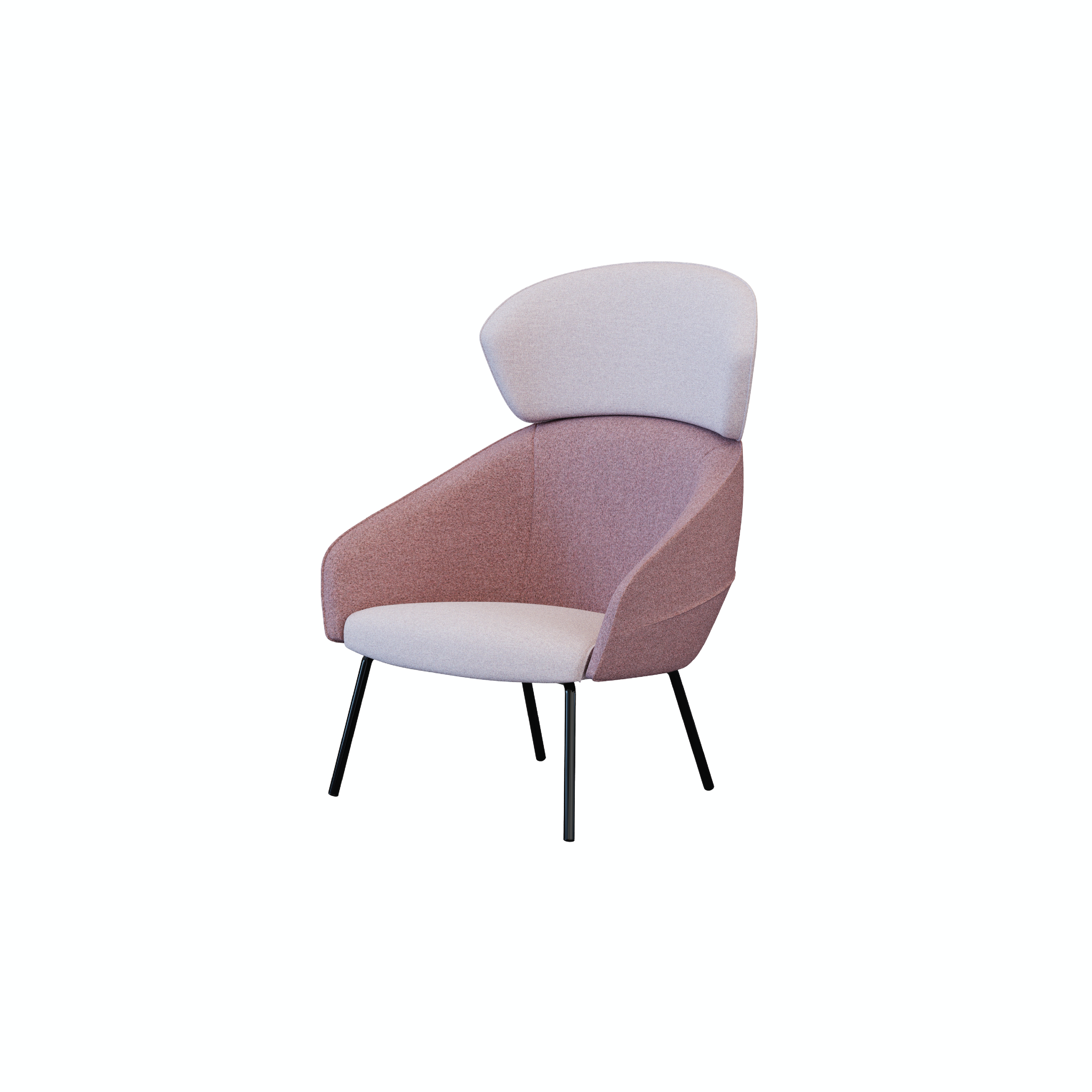 Leaf - Lounge Chair I (Wooden/Metal Leg)
