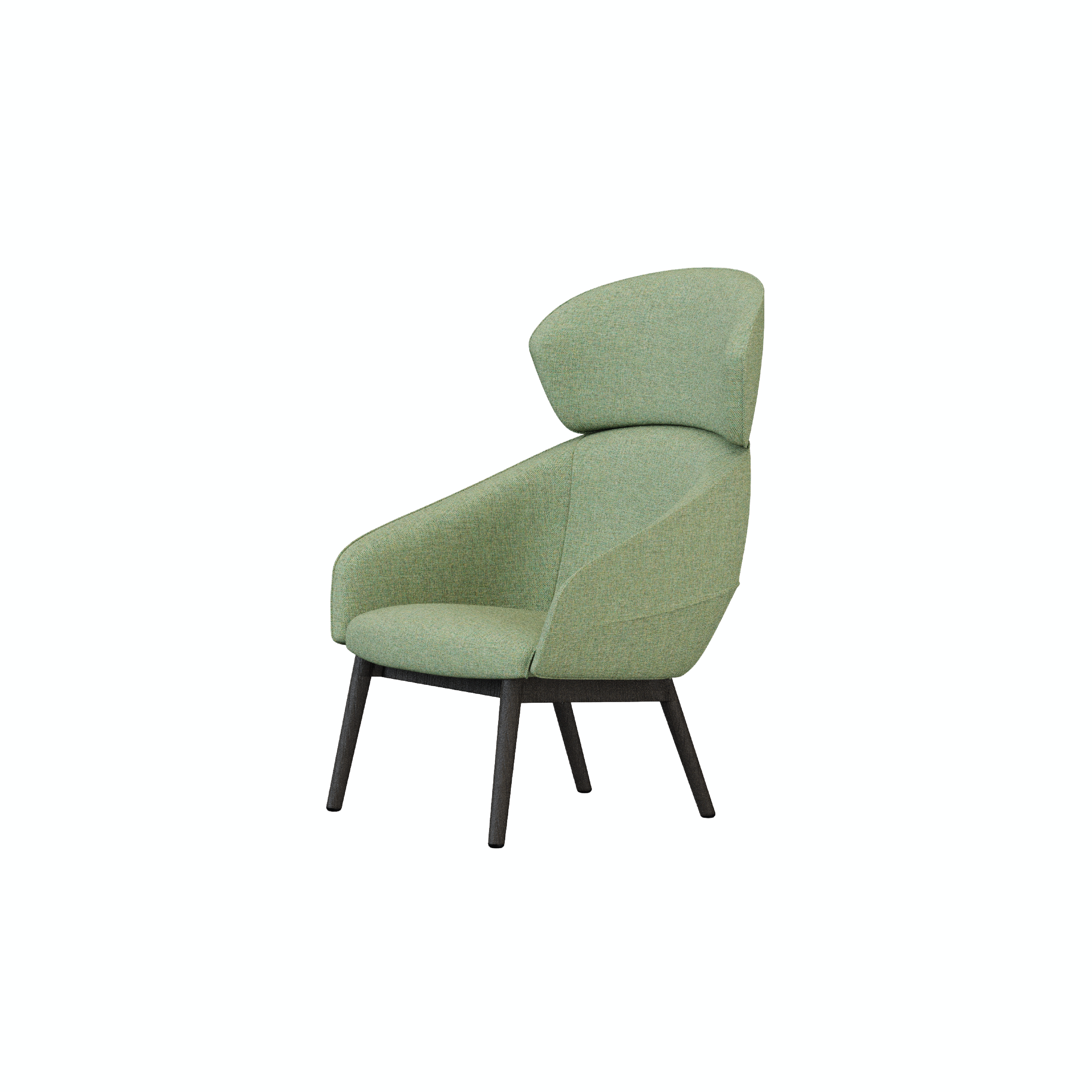 Leaf - Lounge Chair I (Wooden/Metal Leg)