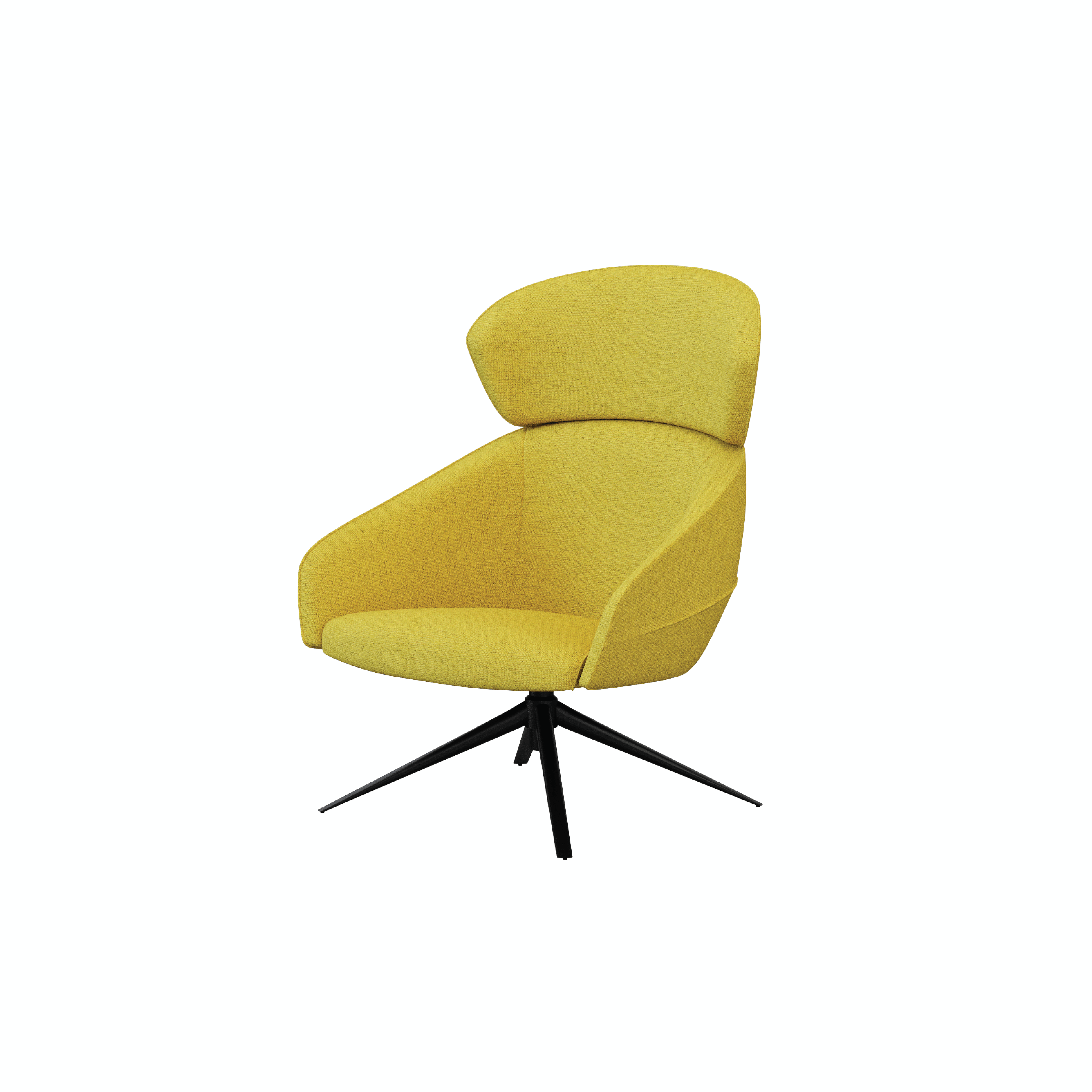 Leaf - Lounge Chair IV (Wooden/Metal Pyramid Leg)