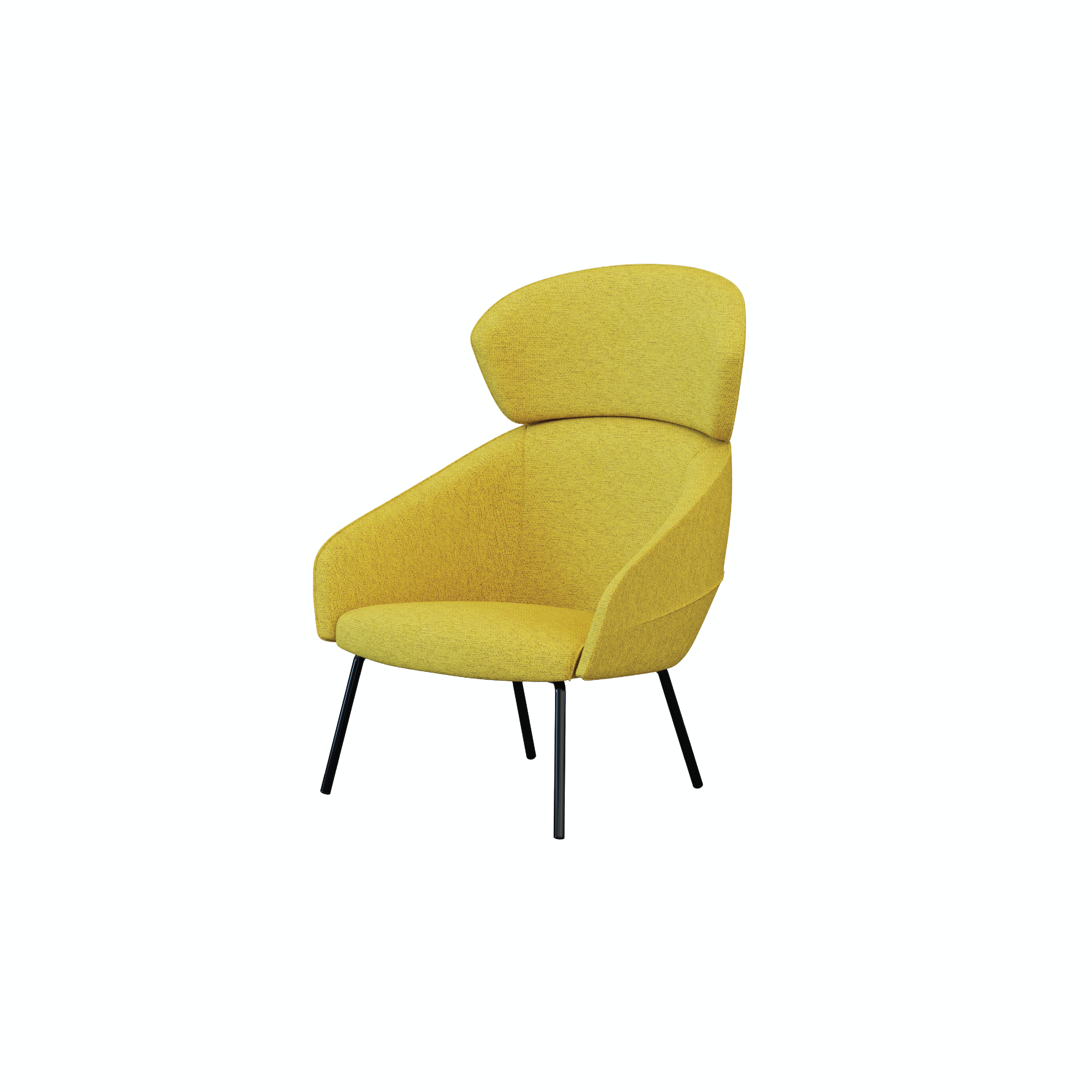 Leaf - Lounge Chair I (Wooden/Metal Leg)