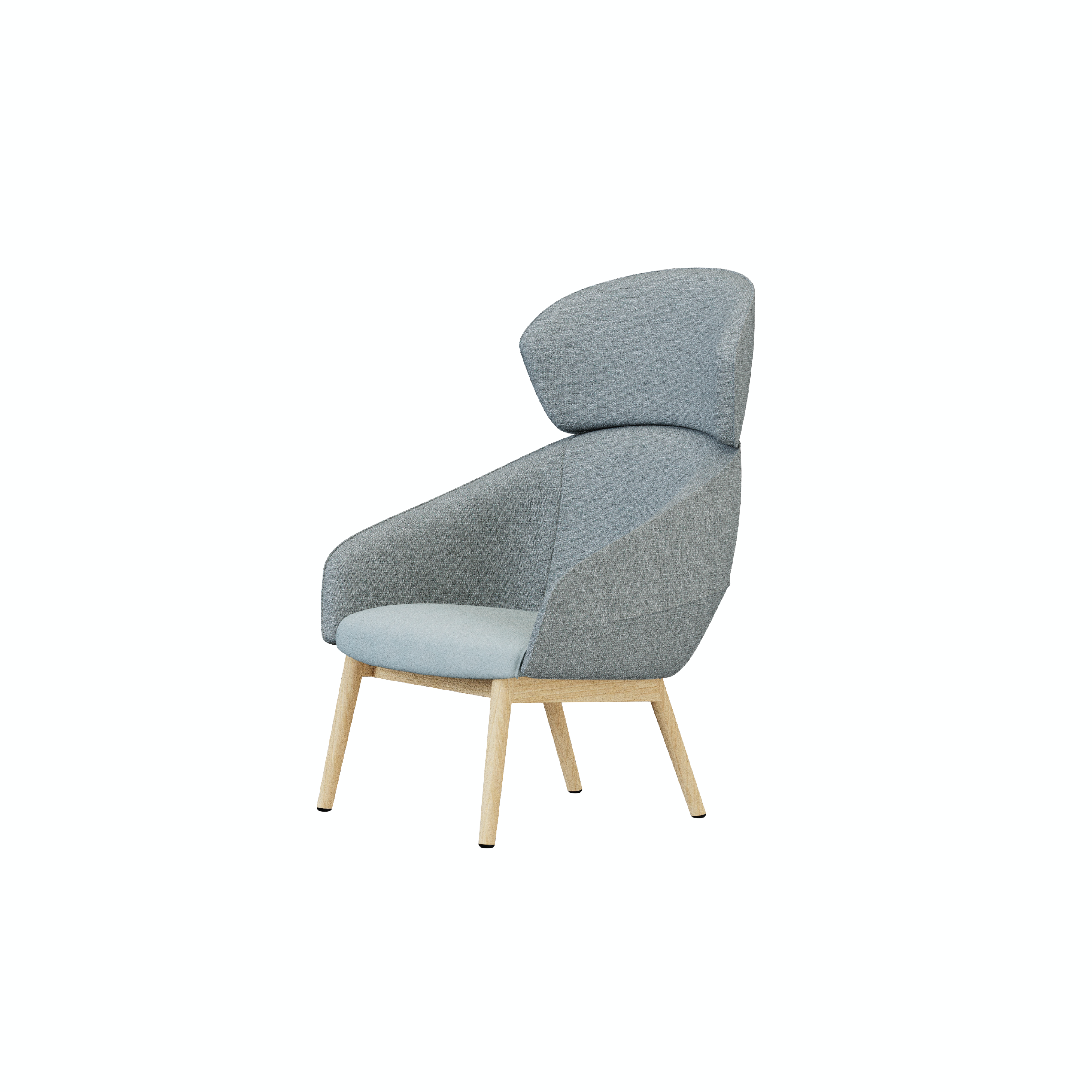 Leaf - Lounge Chair I (Wooden/Metal Leg)