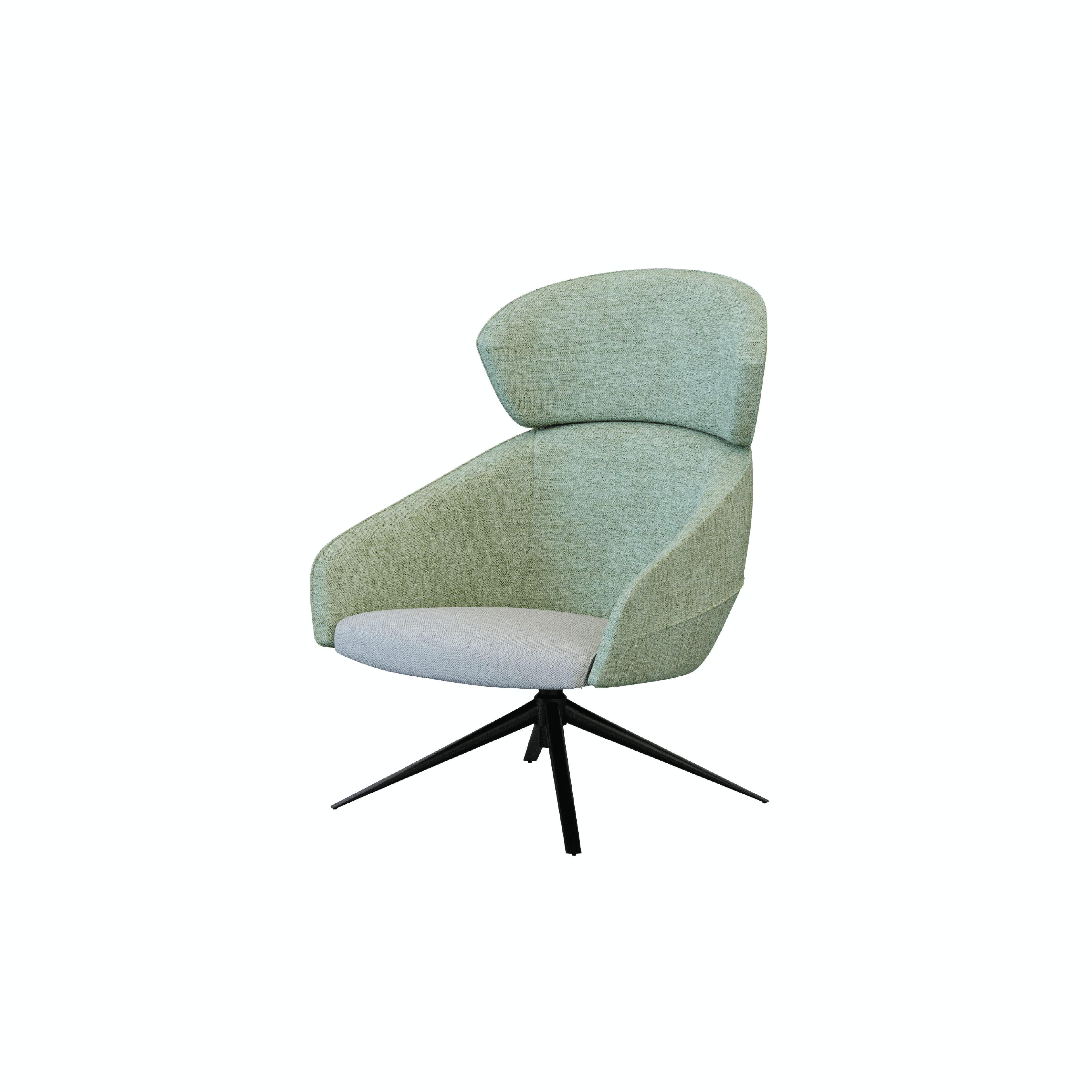 Leaf - Lounge Chair IV (Wooden/Metal Pyramid Leg)