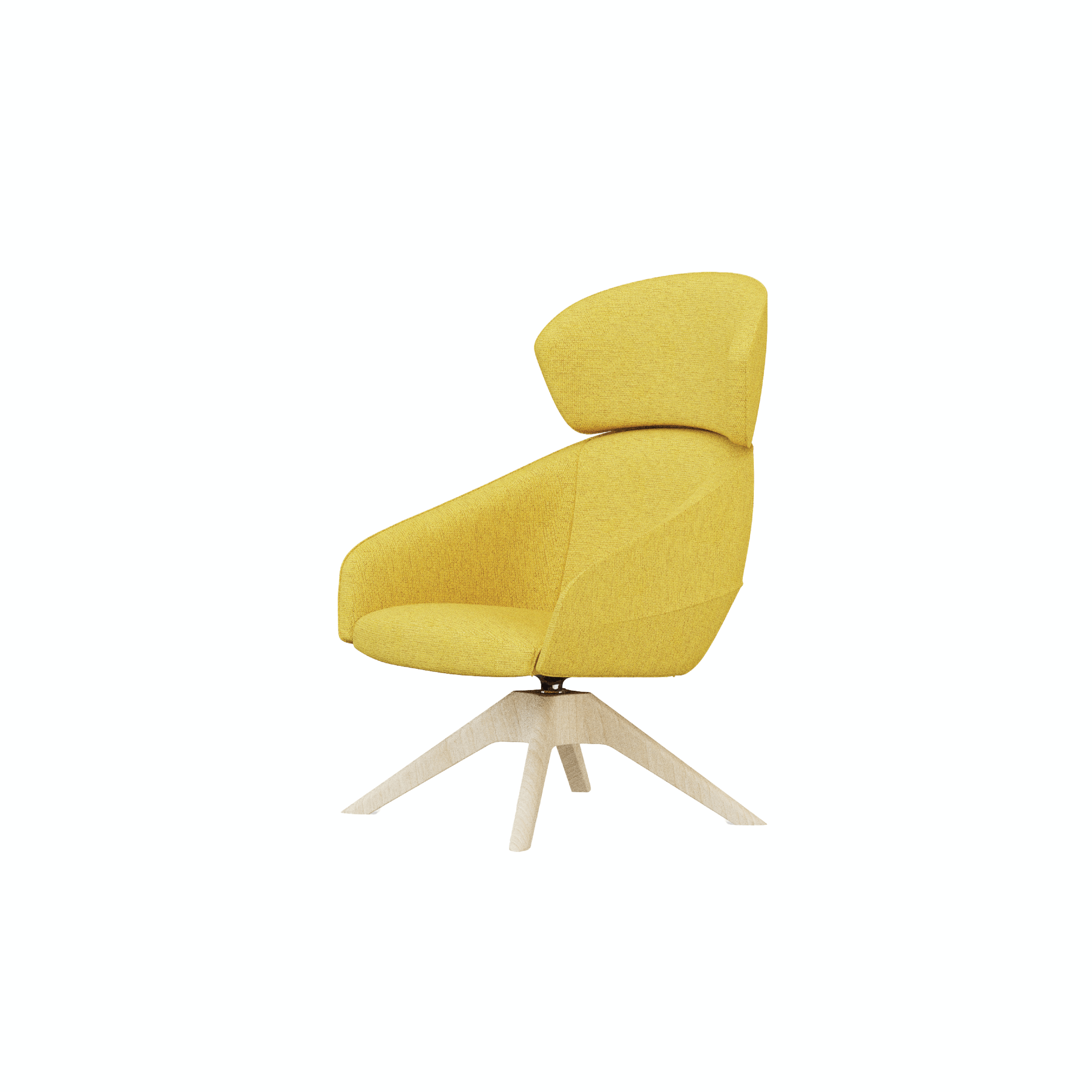 Leaf - Lounge Chair III (Robust Pyramid Leg)