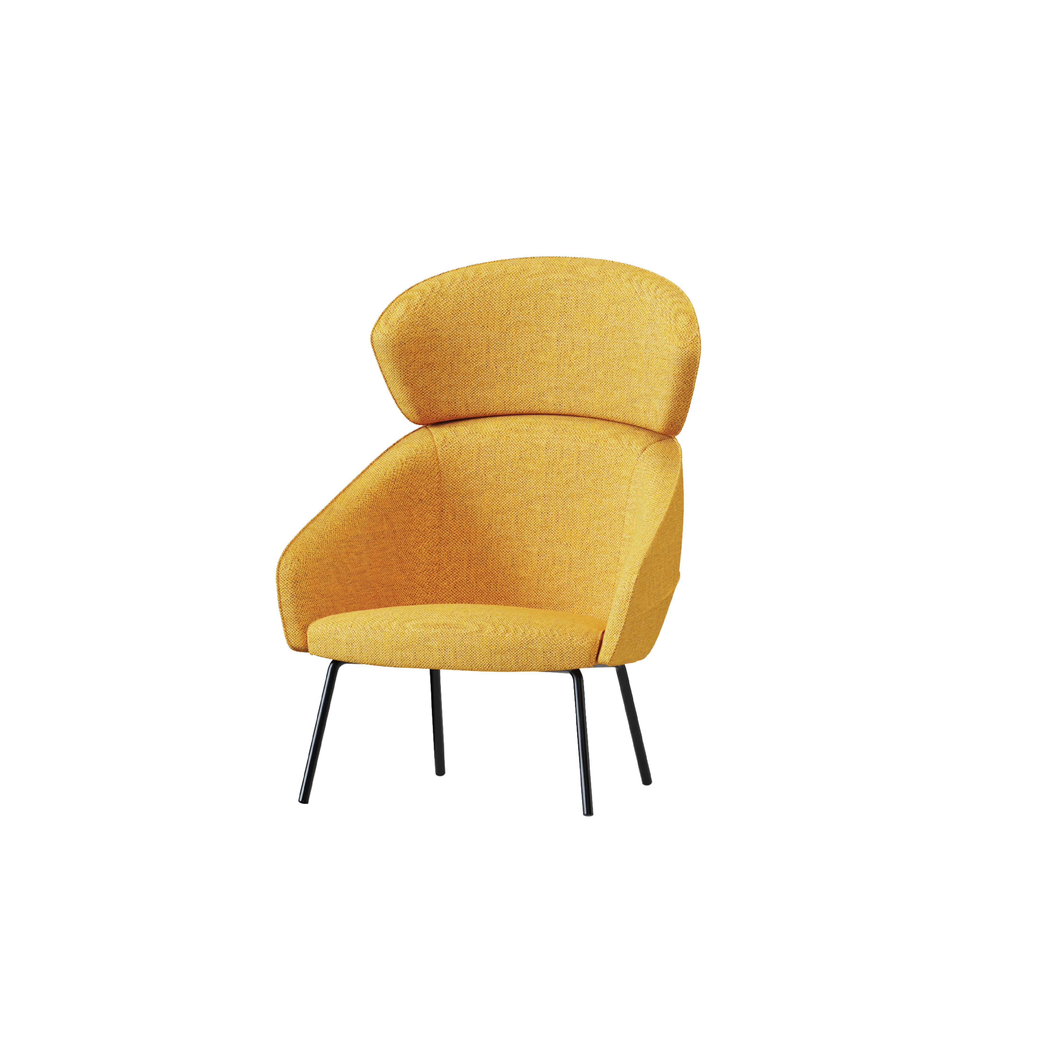 Leaf - Lounge Chair I (Wooden/Metal Leg)