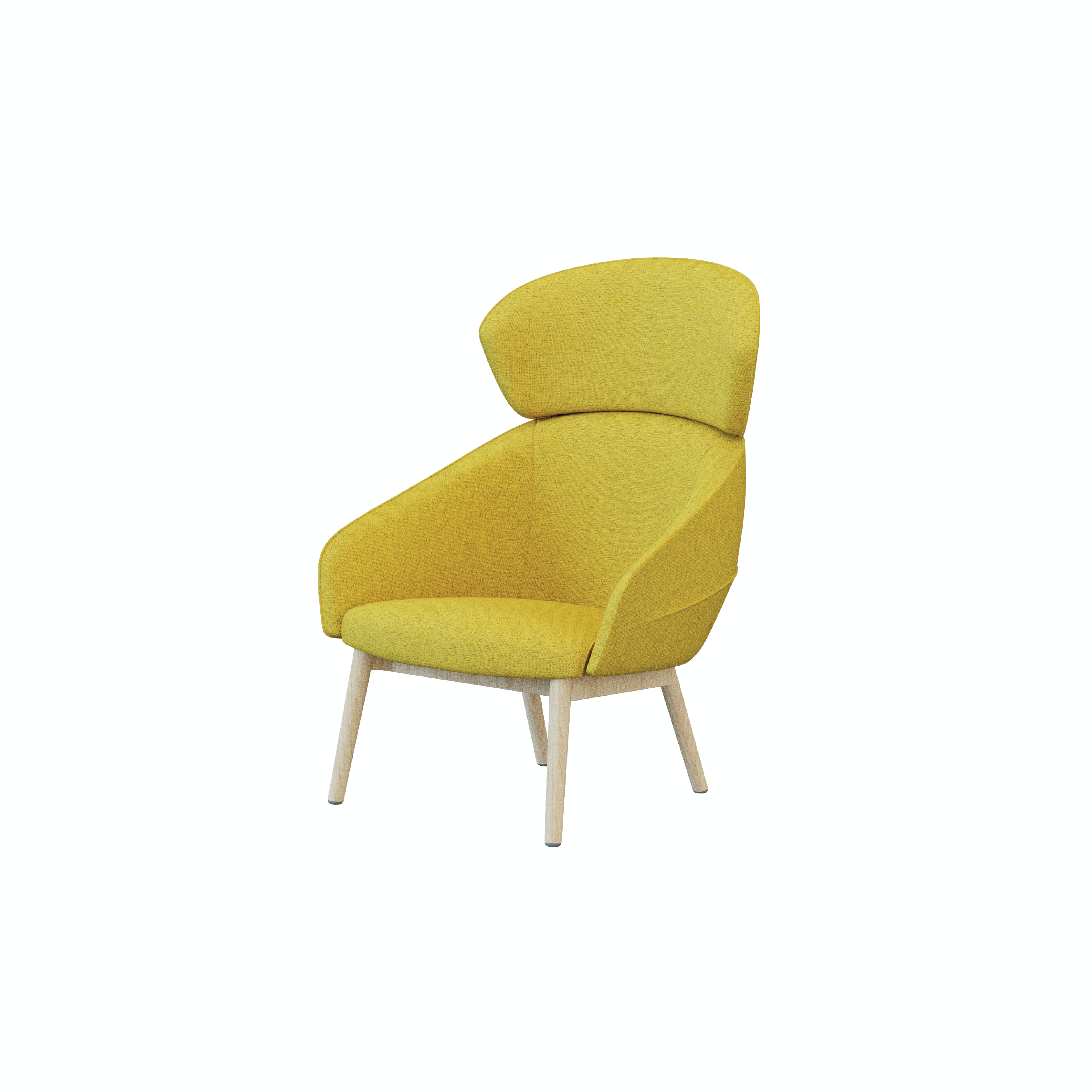 Leaf - Lounge Chair I (Wooden/Metal Leg)