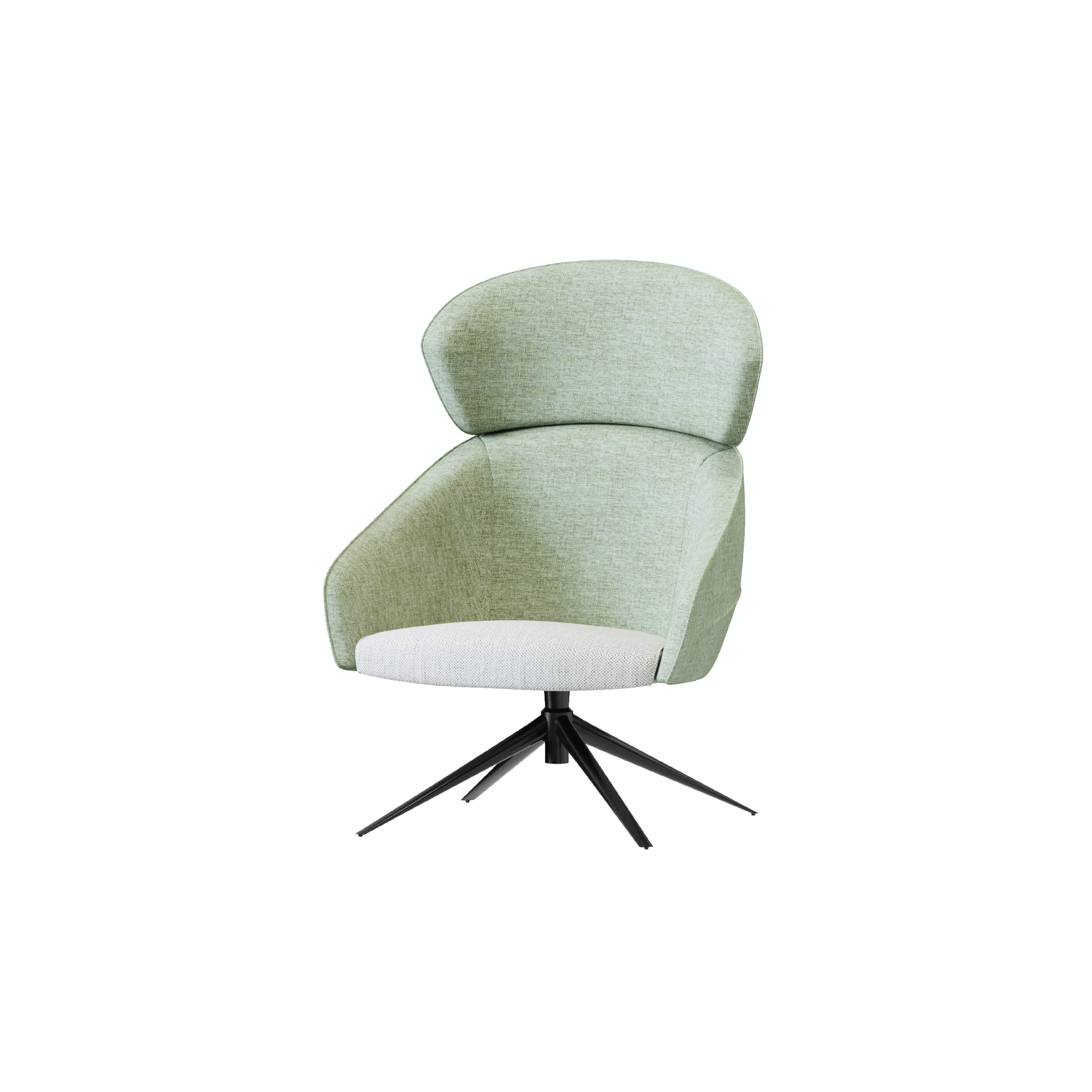 Leaf - Lounge Chair IV (Wooden/Metal Pyramid Leg)