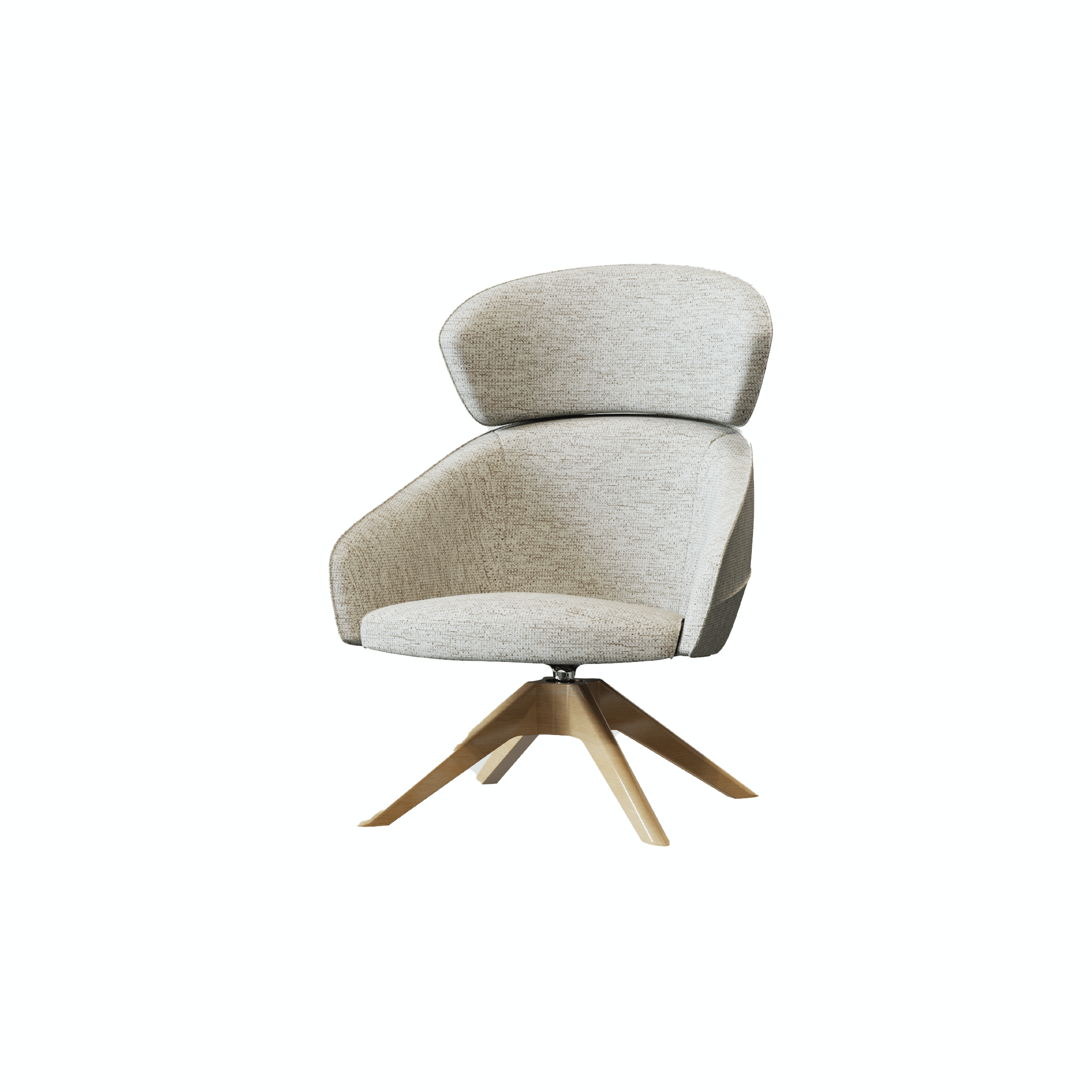 Leaf - Lounge Chair III (Robust Pyramid Leg)