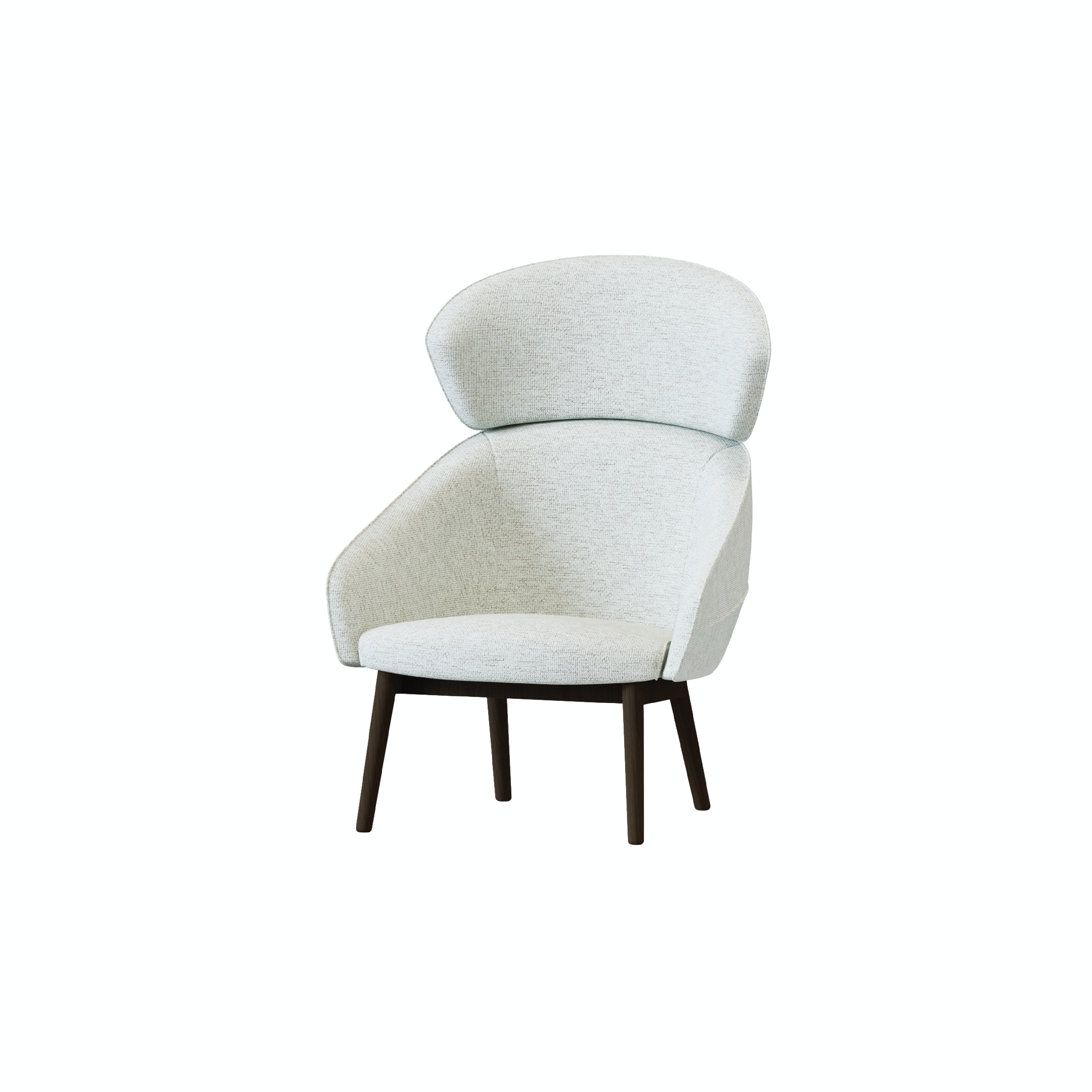 Leaf - Lounge Chair I (Wooden/Metal Leg)