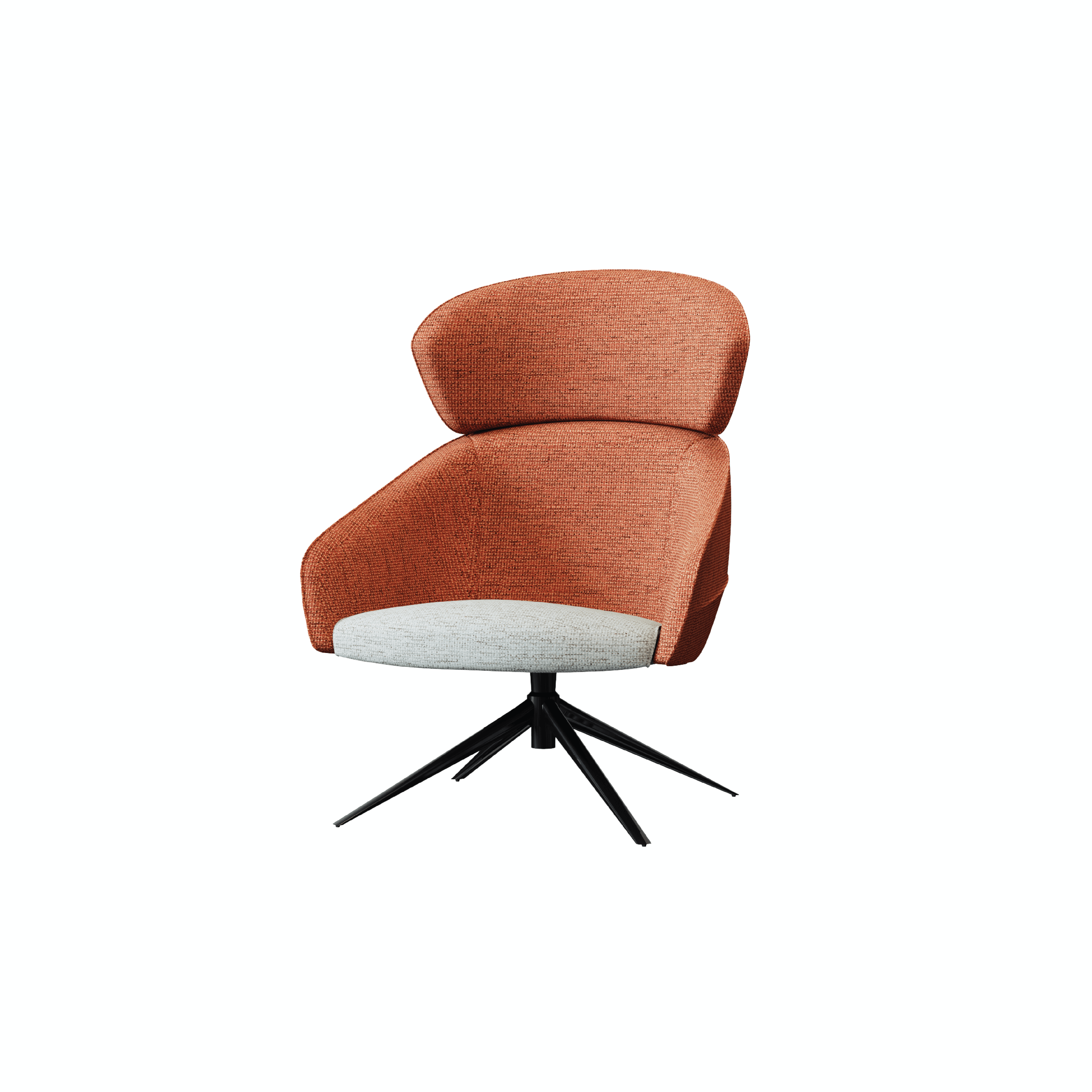 Leaf - Lounge Chair IV (Wooden/Metal Pyramid Leg)