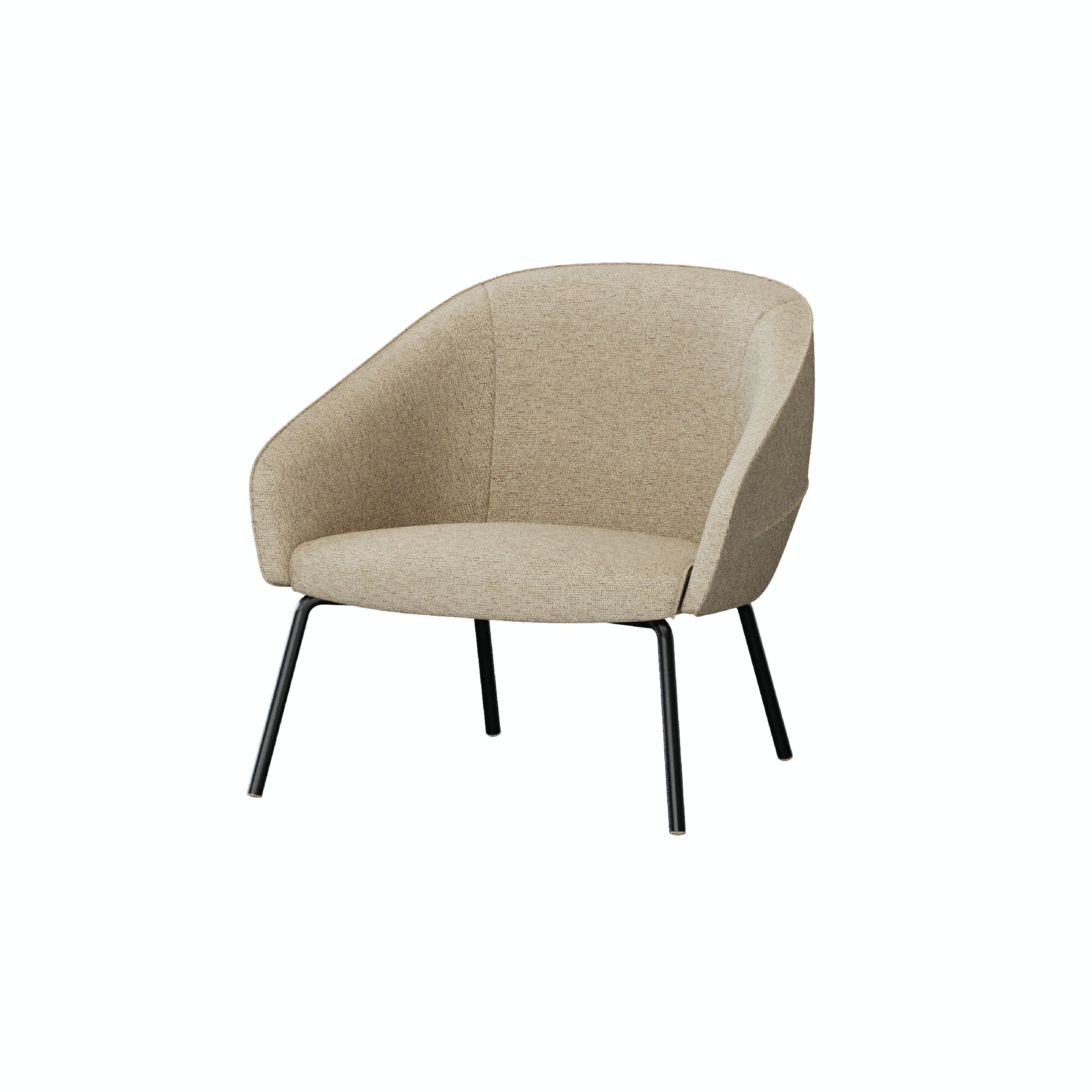 Leaf - Lounge Chair I (Wooden/Metal Leg)