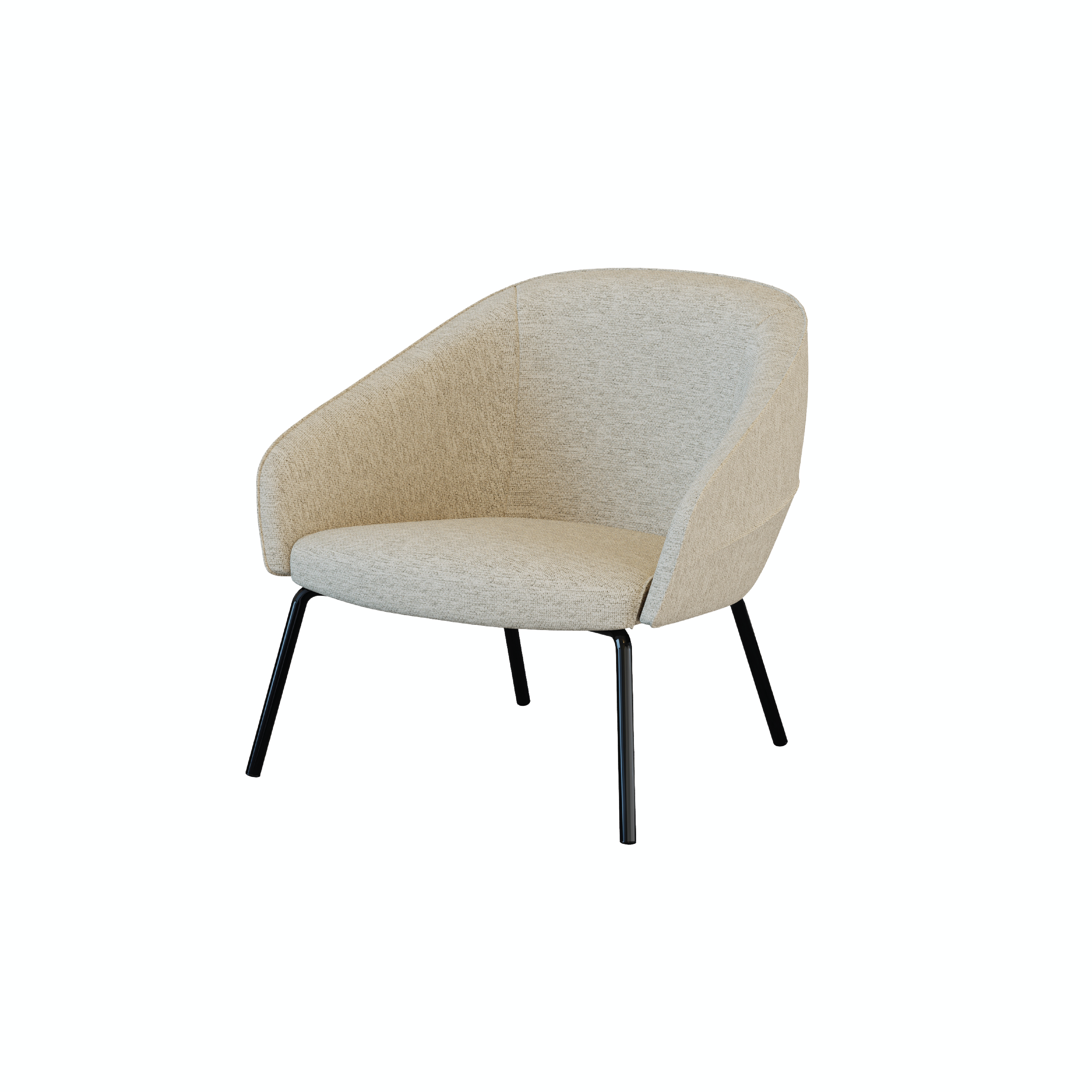 Leaf - Lounge Chair I (Wooden/Metal Leg)