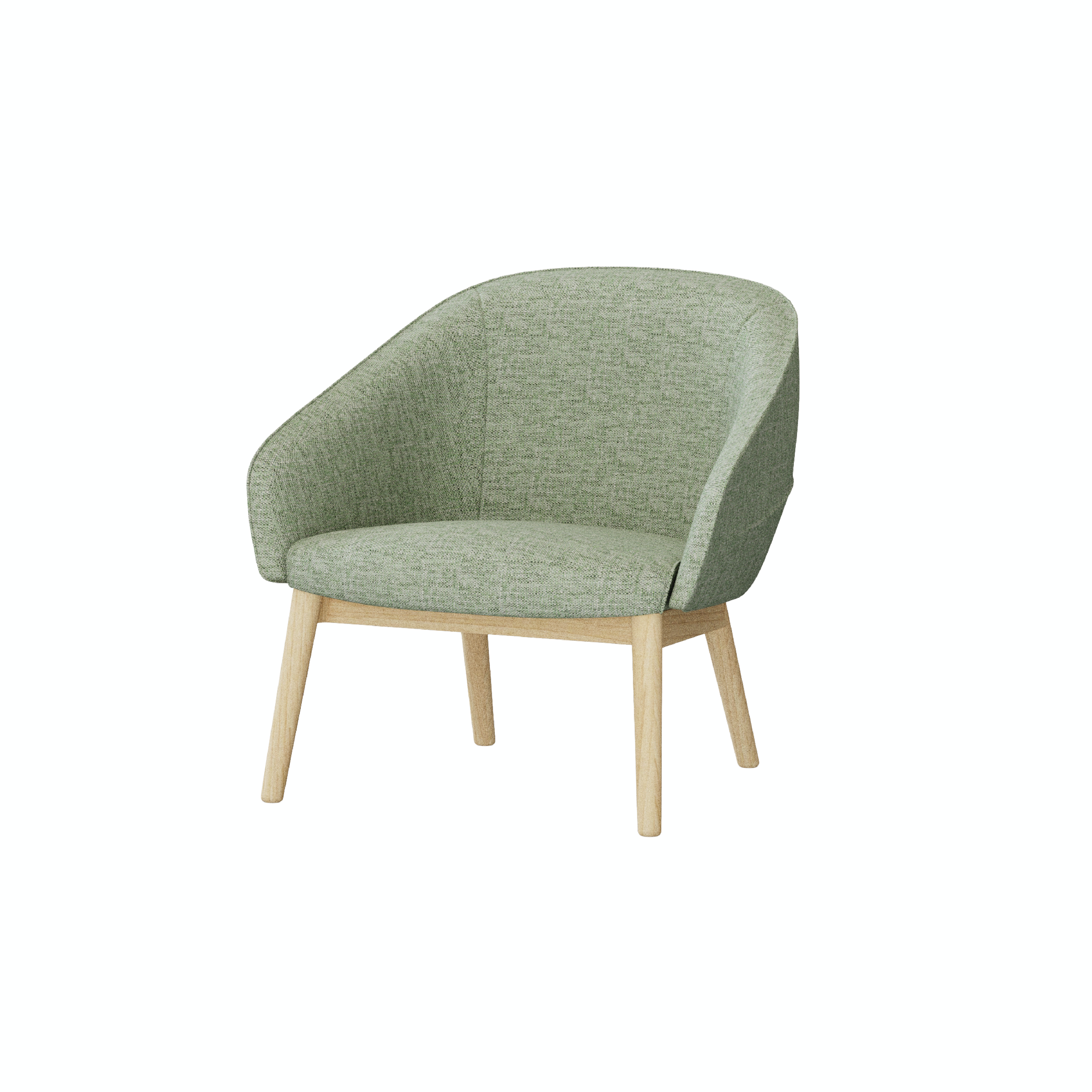Leaf - Lounge Chair I (Wooden/Metal Leg)