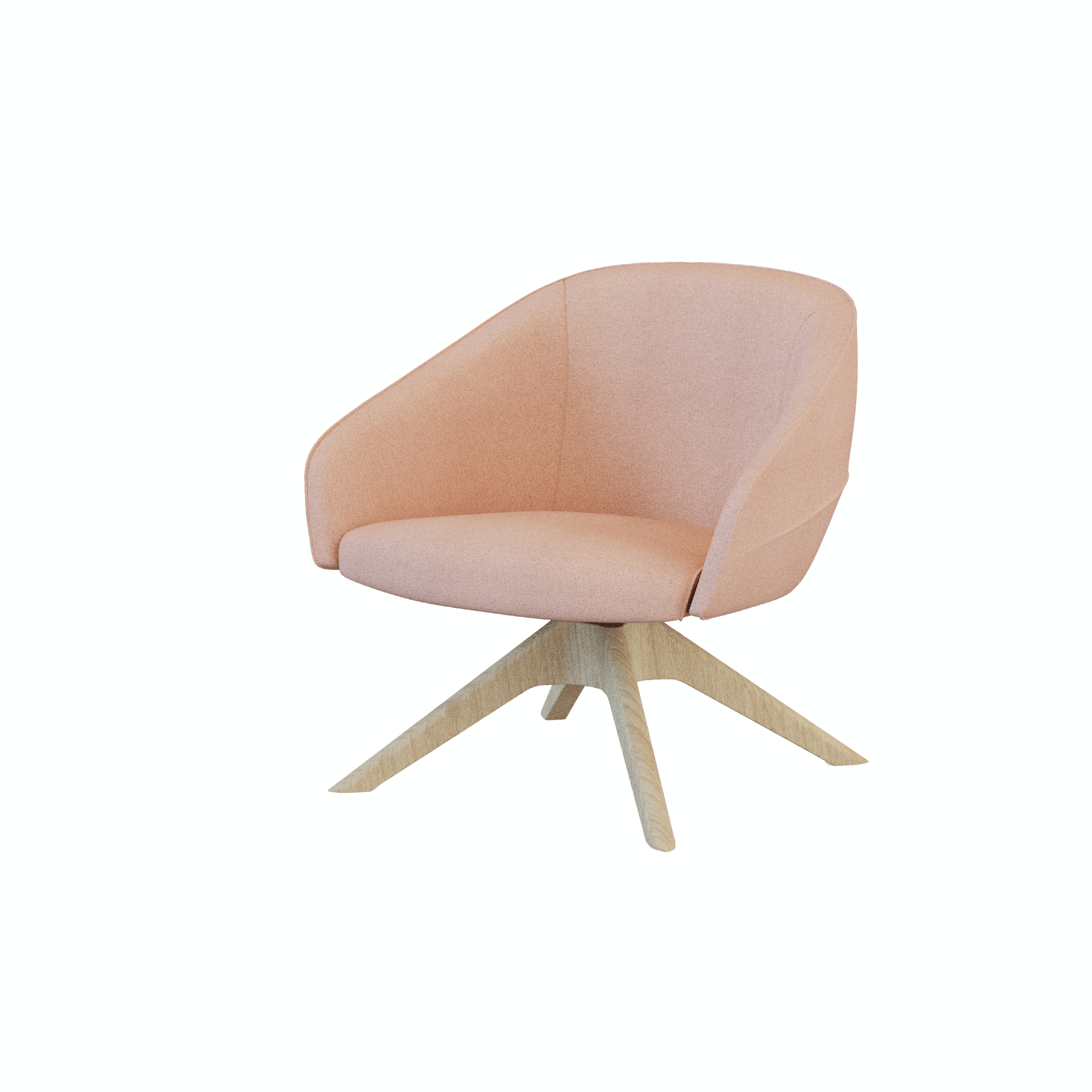 Leaf - Lounge Chair III (Robust Pyramid Leg)