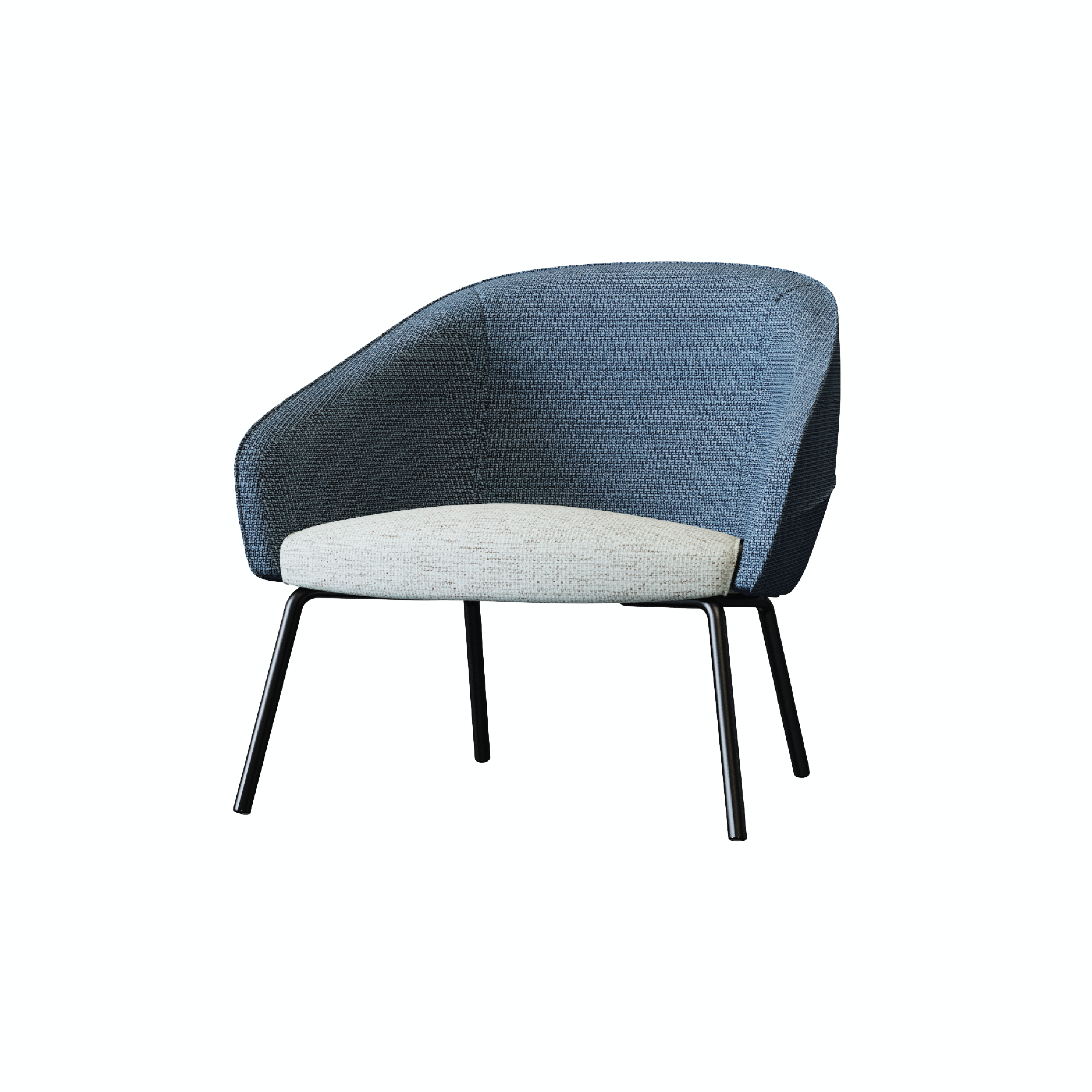 Leaf - Lounge Chair I (Wooden/Metal Leg)