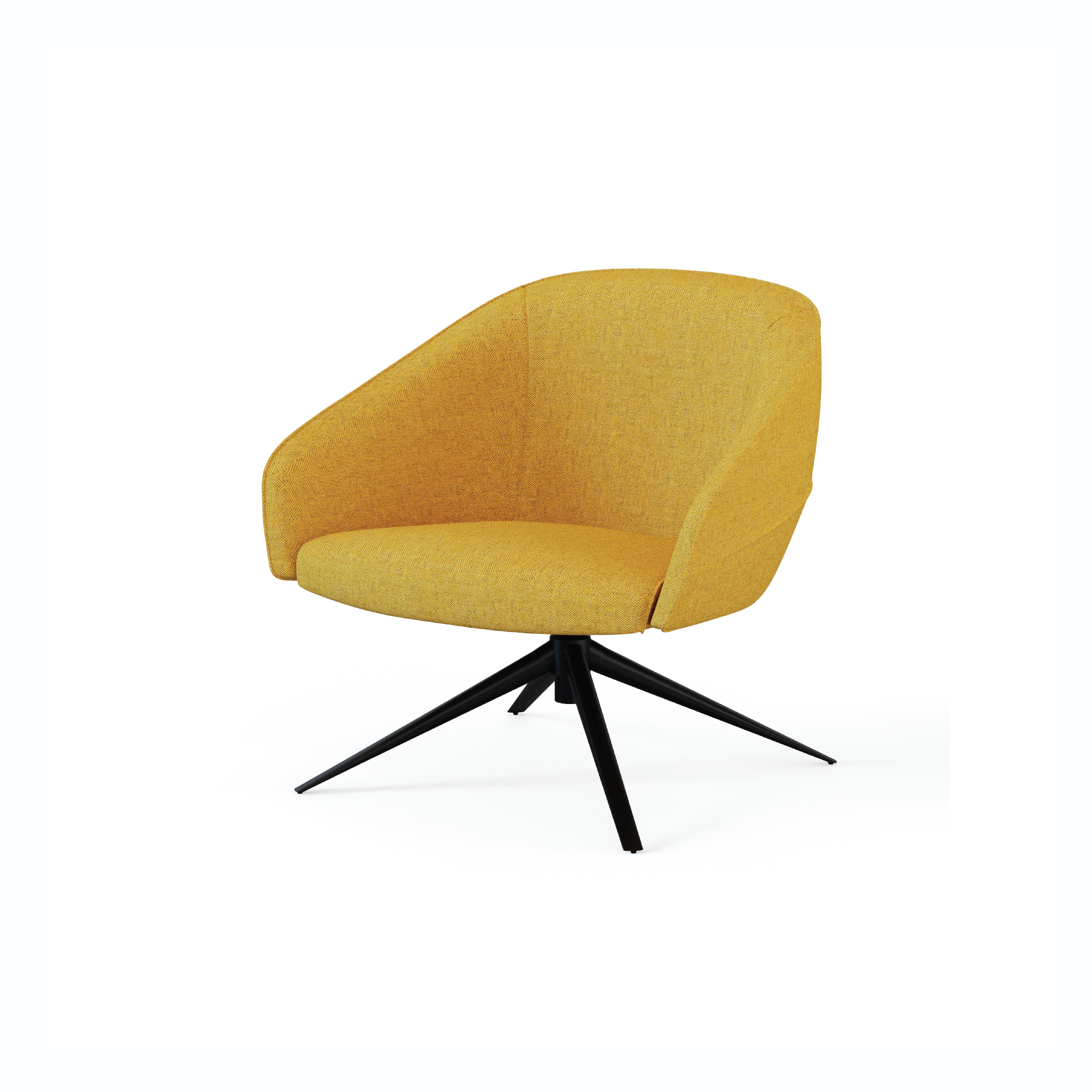 Leaf - Lounge Chair IV (Wooden/Metal Pyramid Leg)