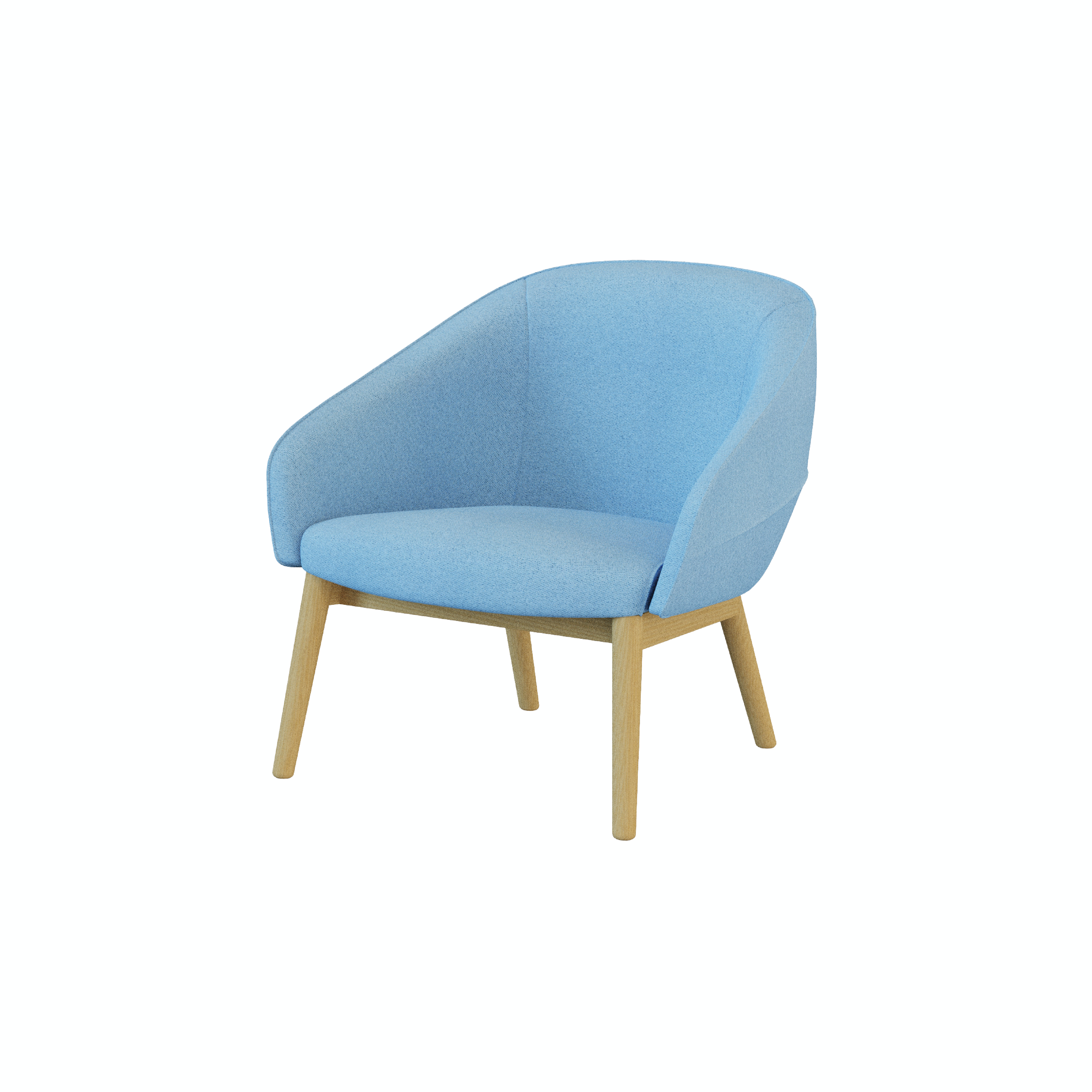 Leaf - Lounge Chair I (Wooden/Metal Leg)