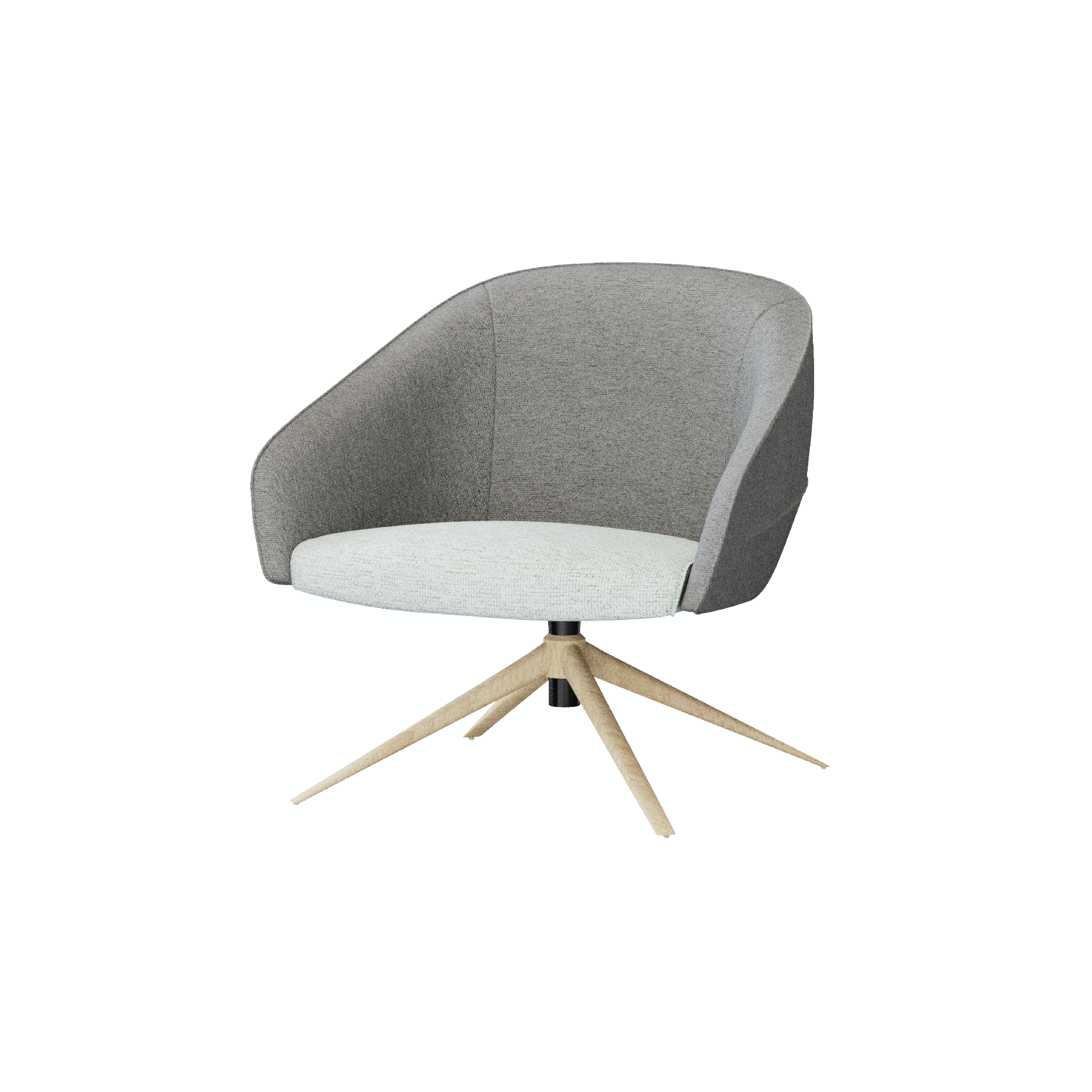 Leaf - Lounge Chair IV (Wooden/Metal Pyramid Leg)