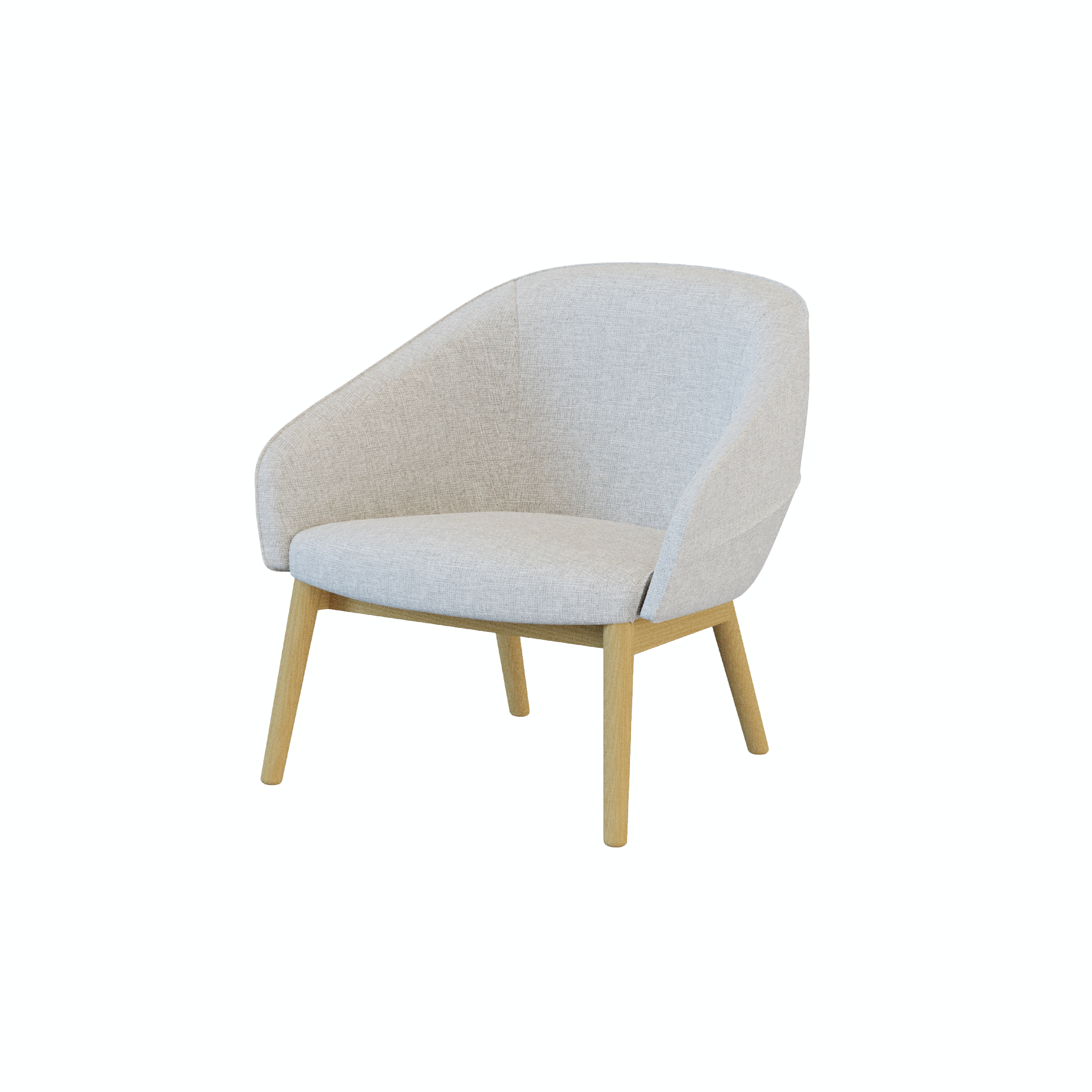 Leaf - Lounge Chair I (Wooden/Metal Leg)