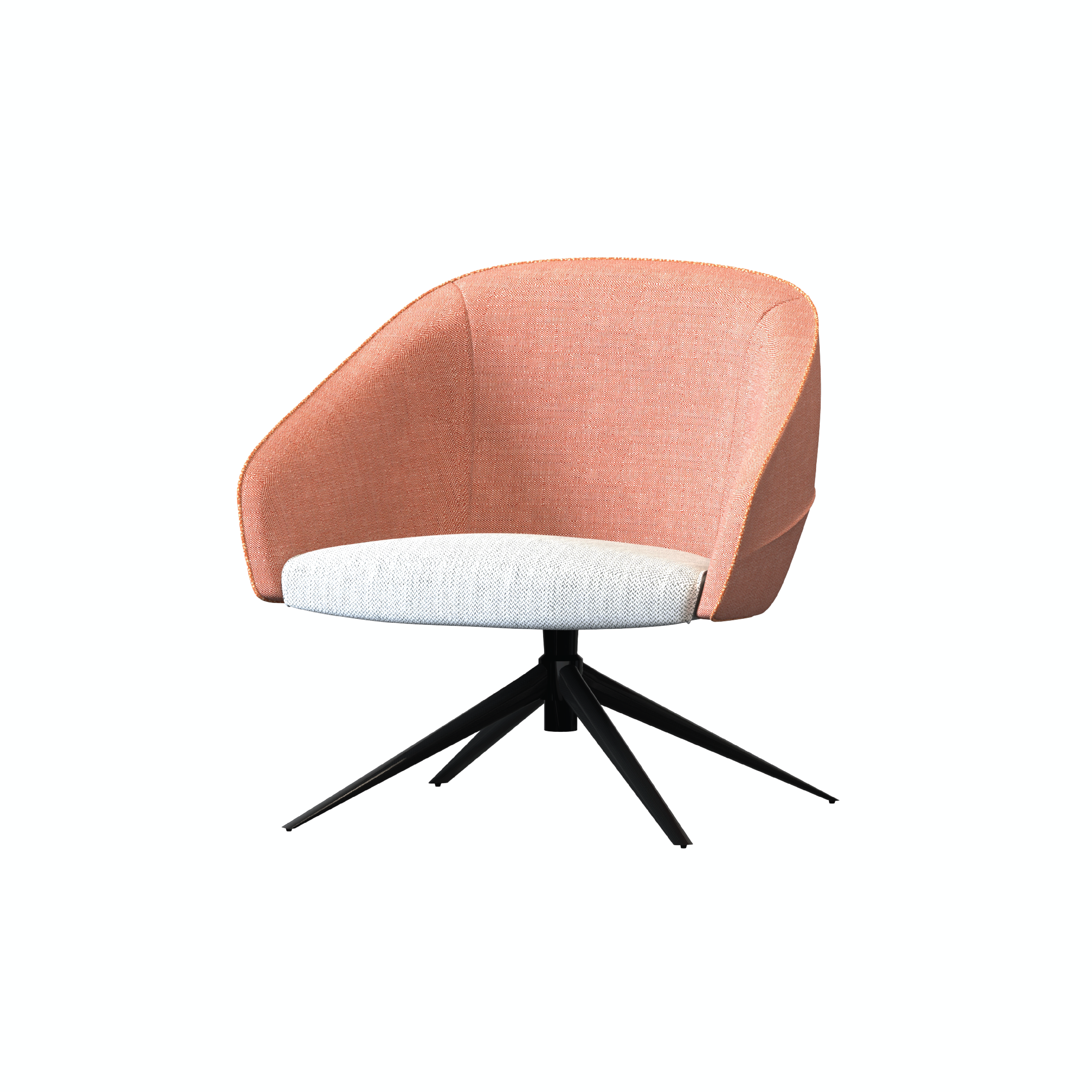 Leaf - Lounge Chair IV (Wooden/Metal Pyramid Leg)
