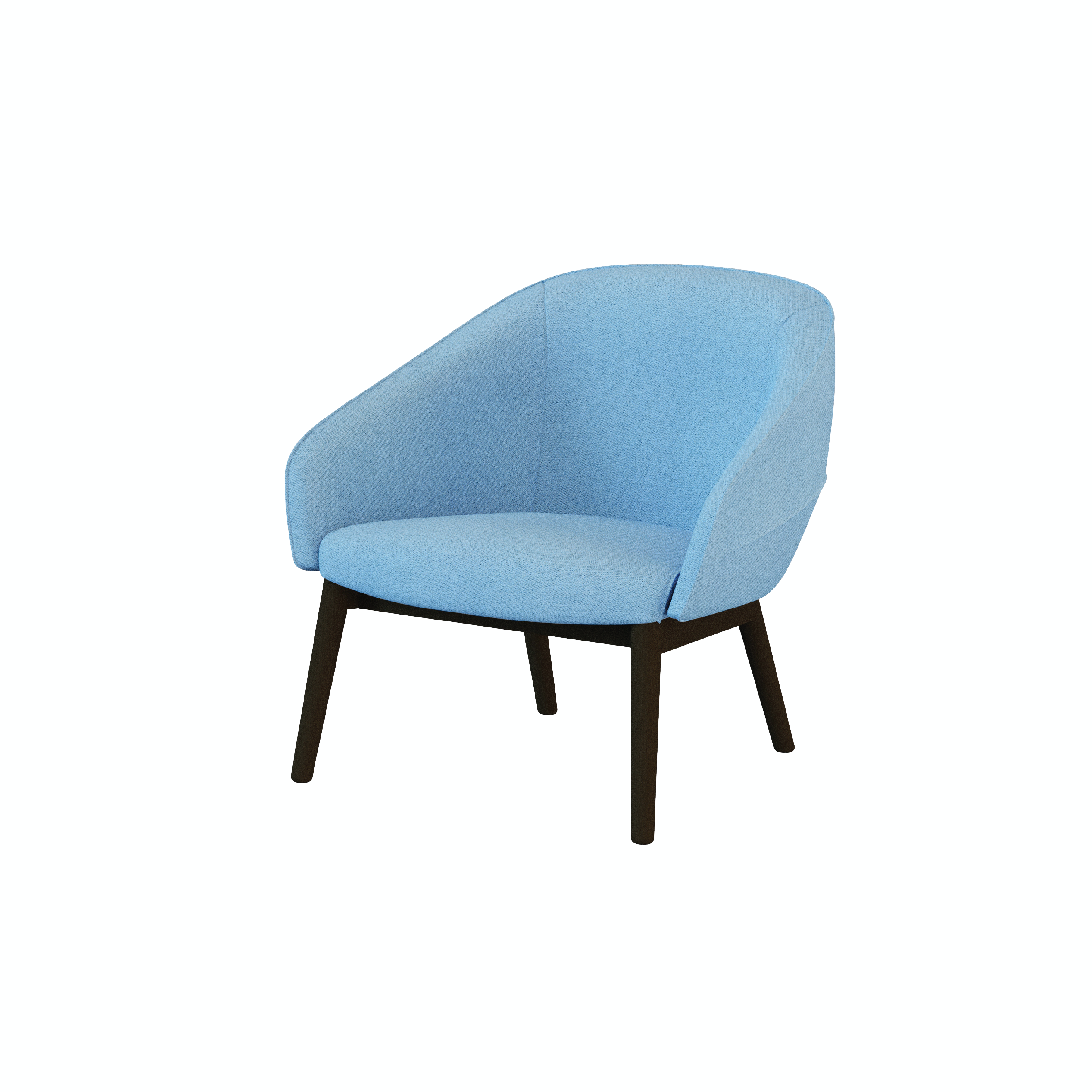Leaf - Lounge Chair I (Wooden/Metal Leg)