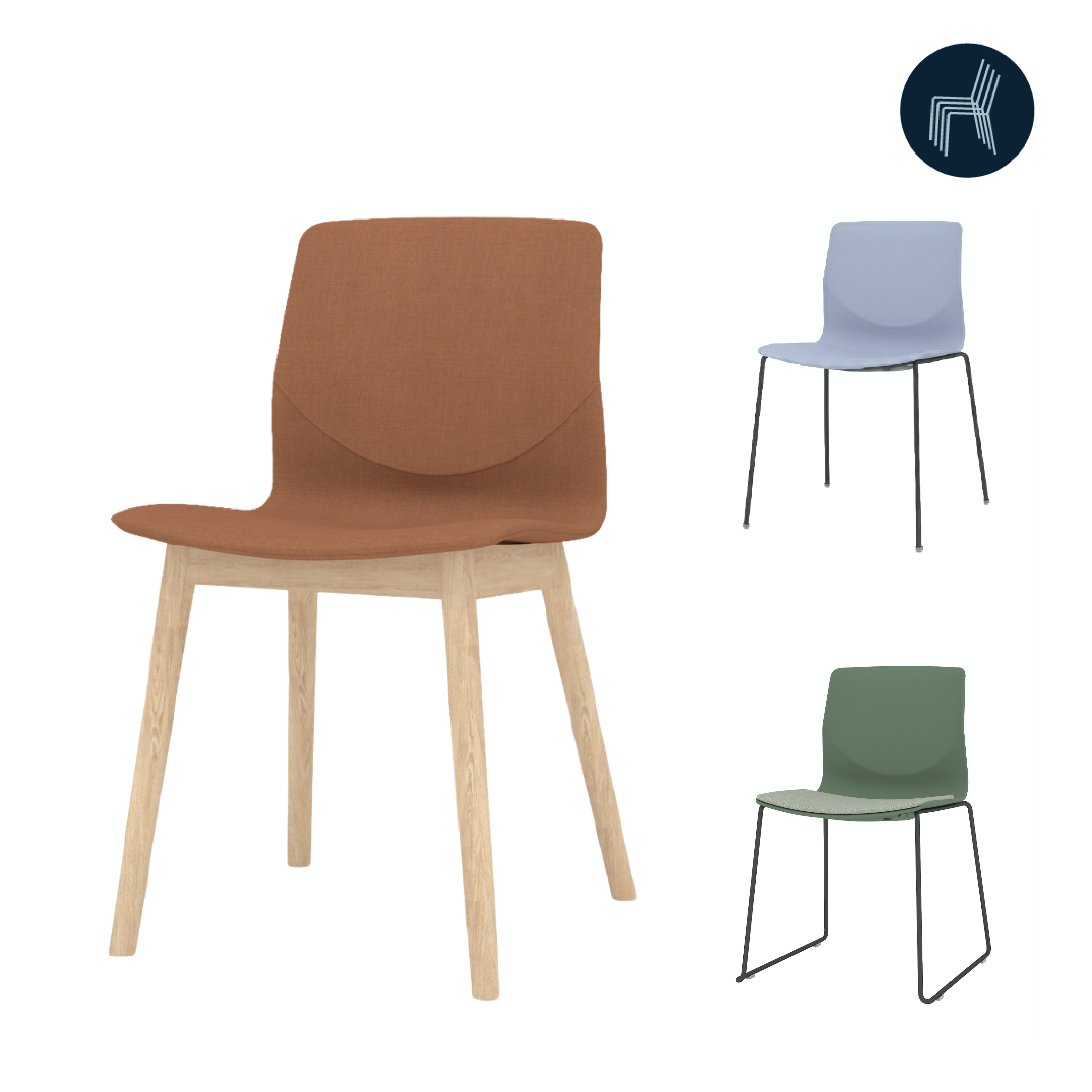 Moon - Dining Chair w/o Armrest