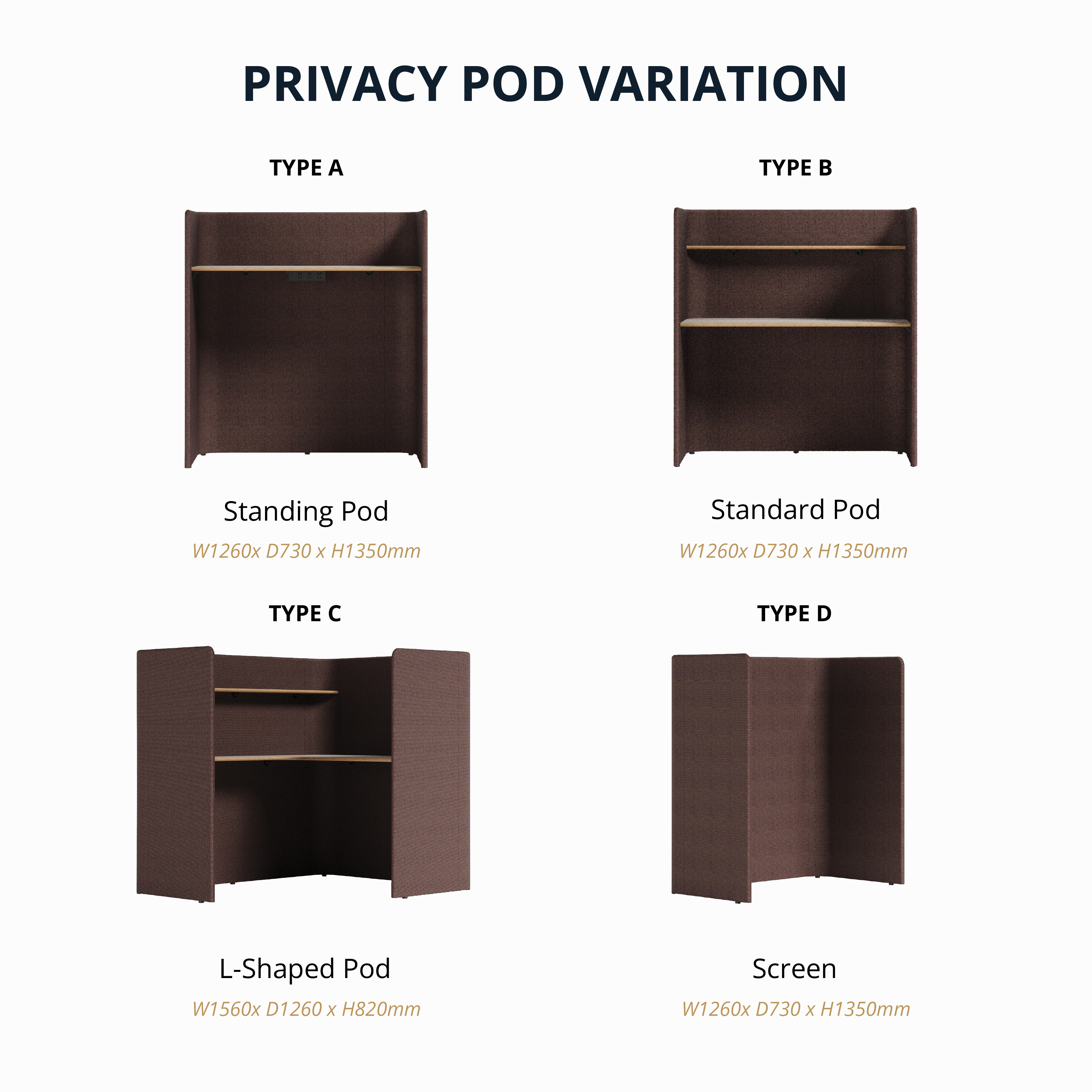 Chocolate - Privacy Pod