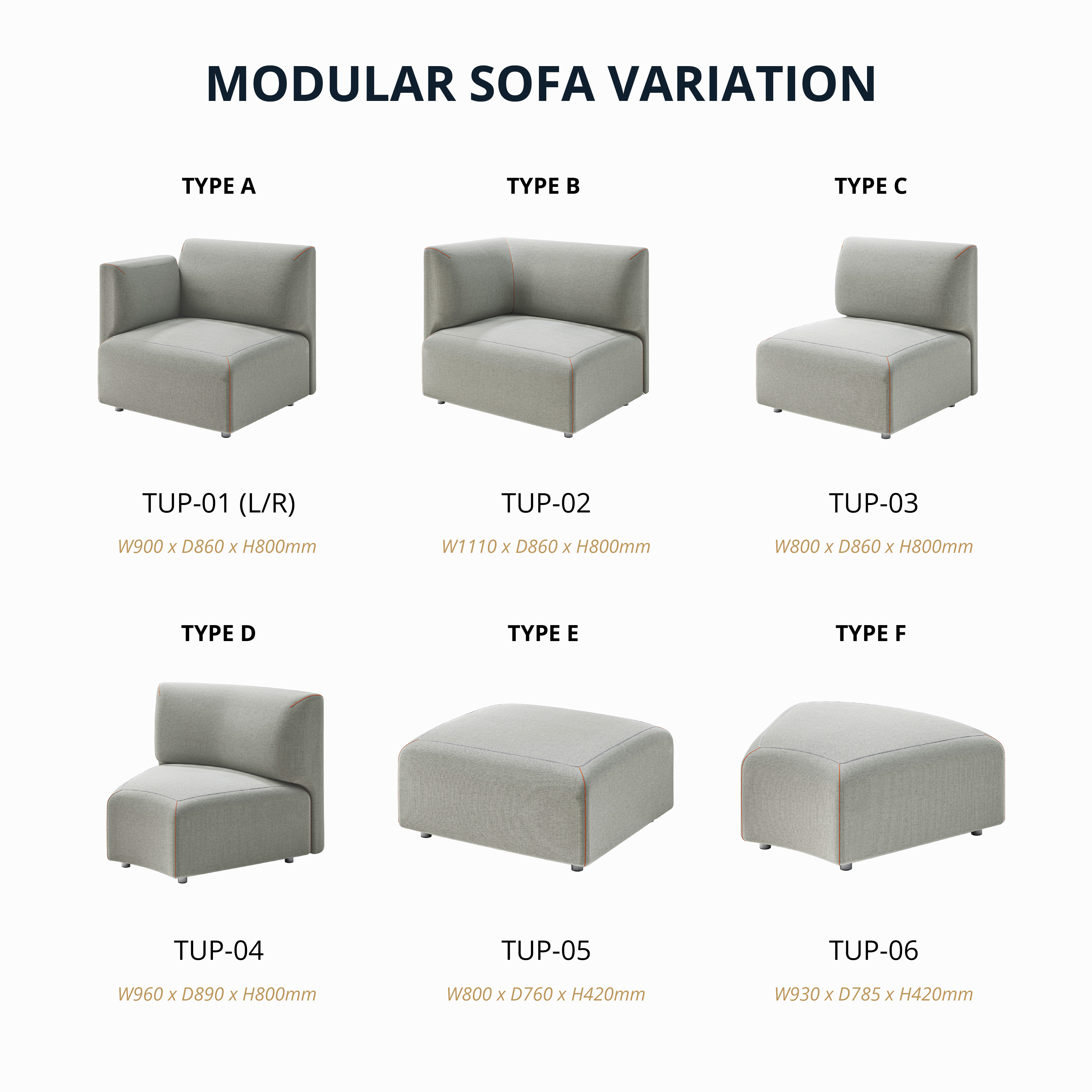 Tupai - Modular Bench/Sofa