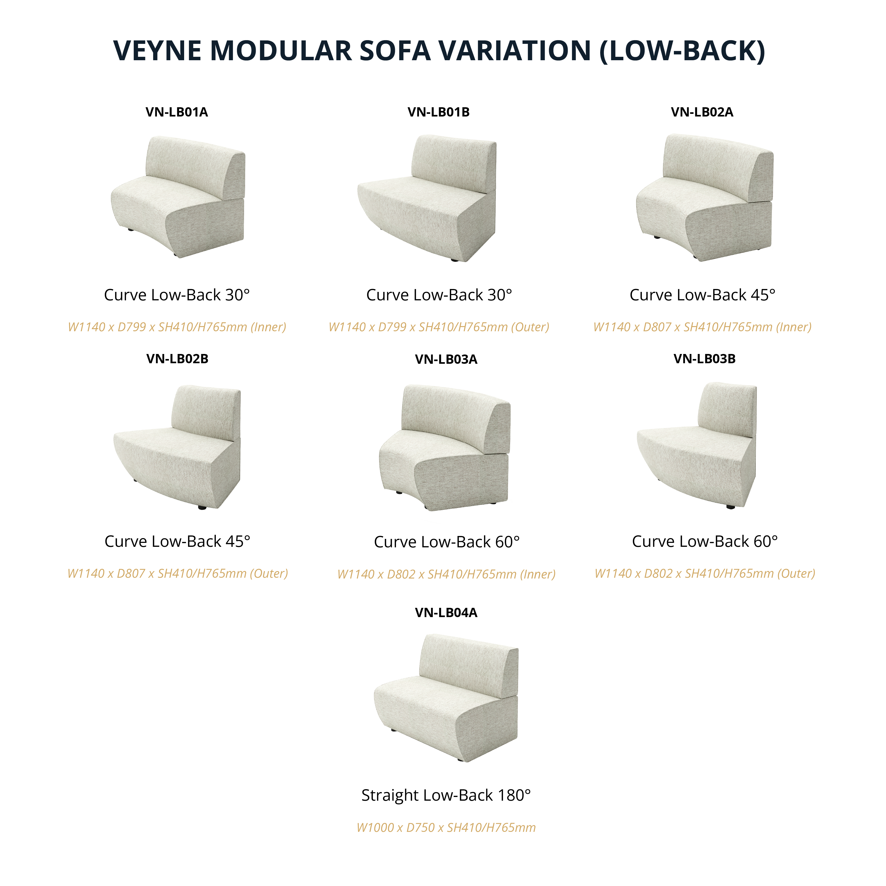 VEYNE - Modular Sofa (Powerpoint option)