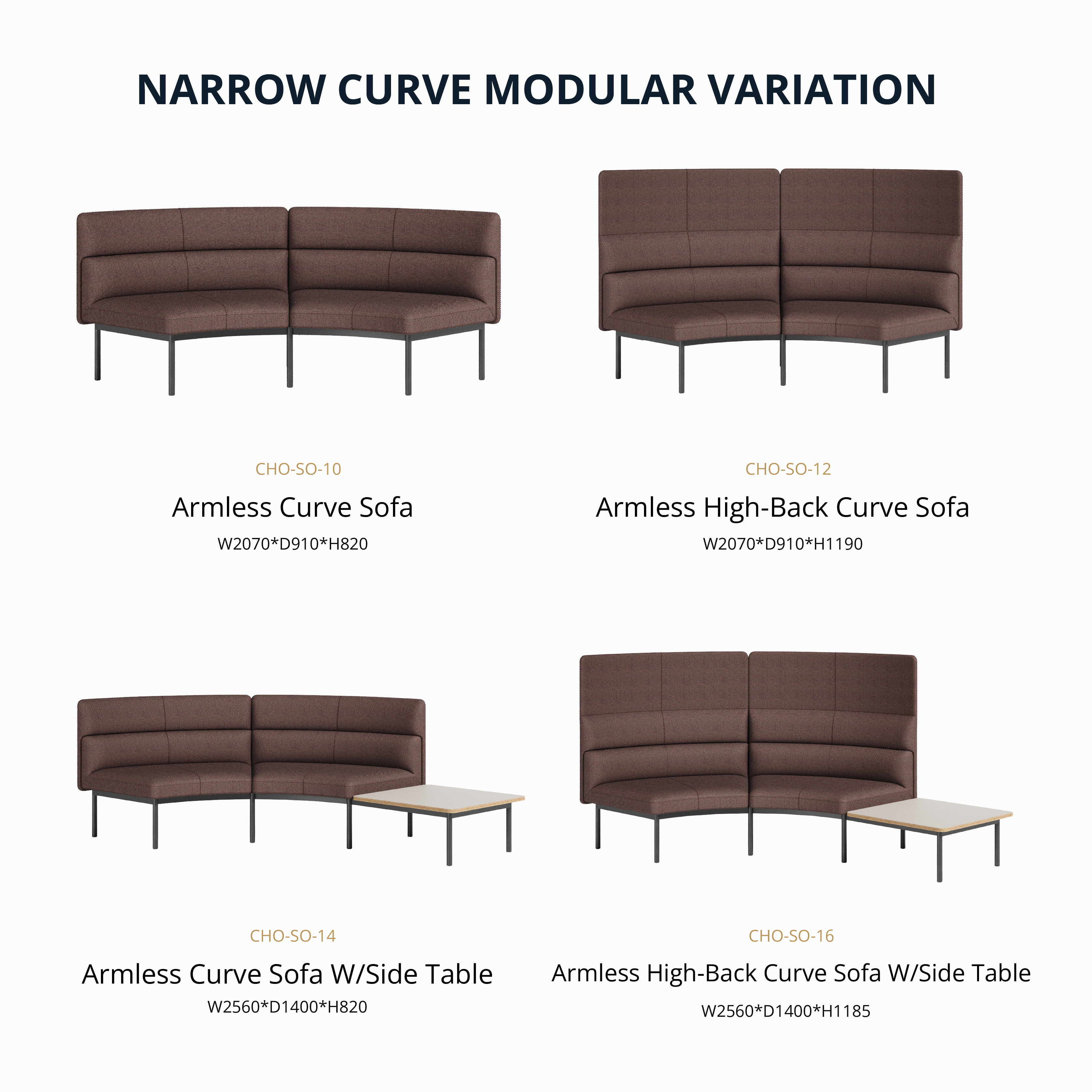 Chocolate  - Modular Bench/Sofa