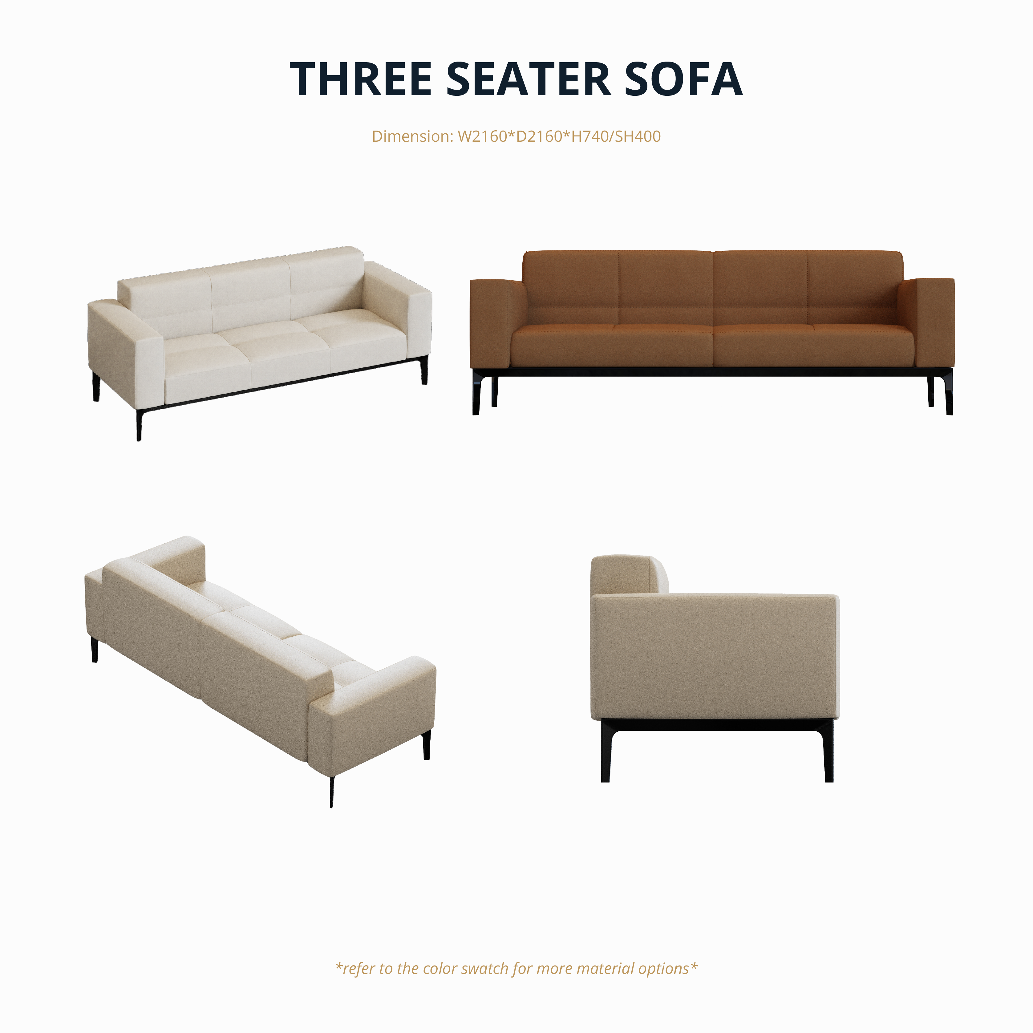 EXE - 2/3 Seater Sofa