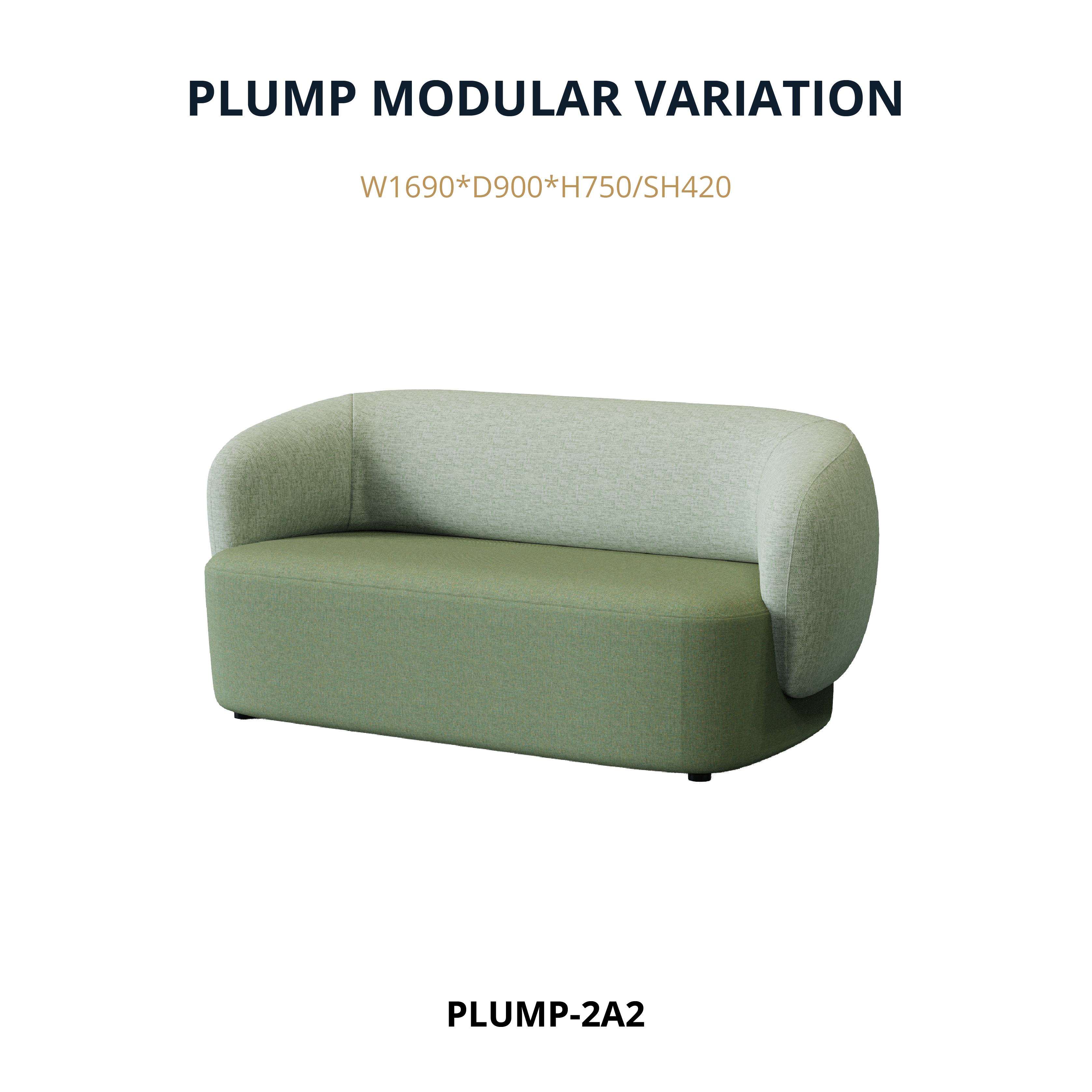 Plump - 2/3 Seater (Curved Version)
