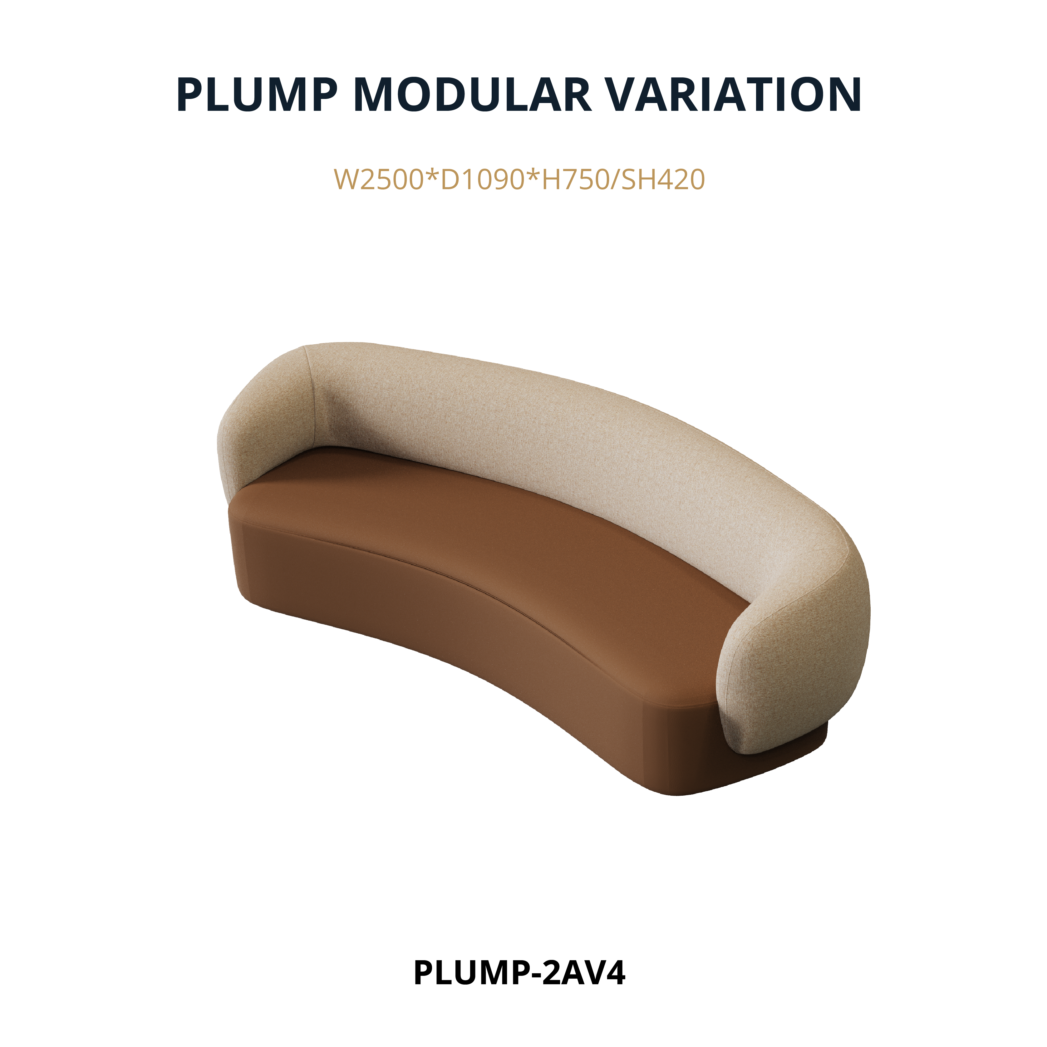 Plump - 2/3 Seater (Curved Version)