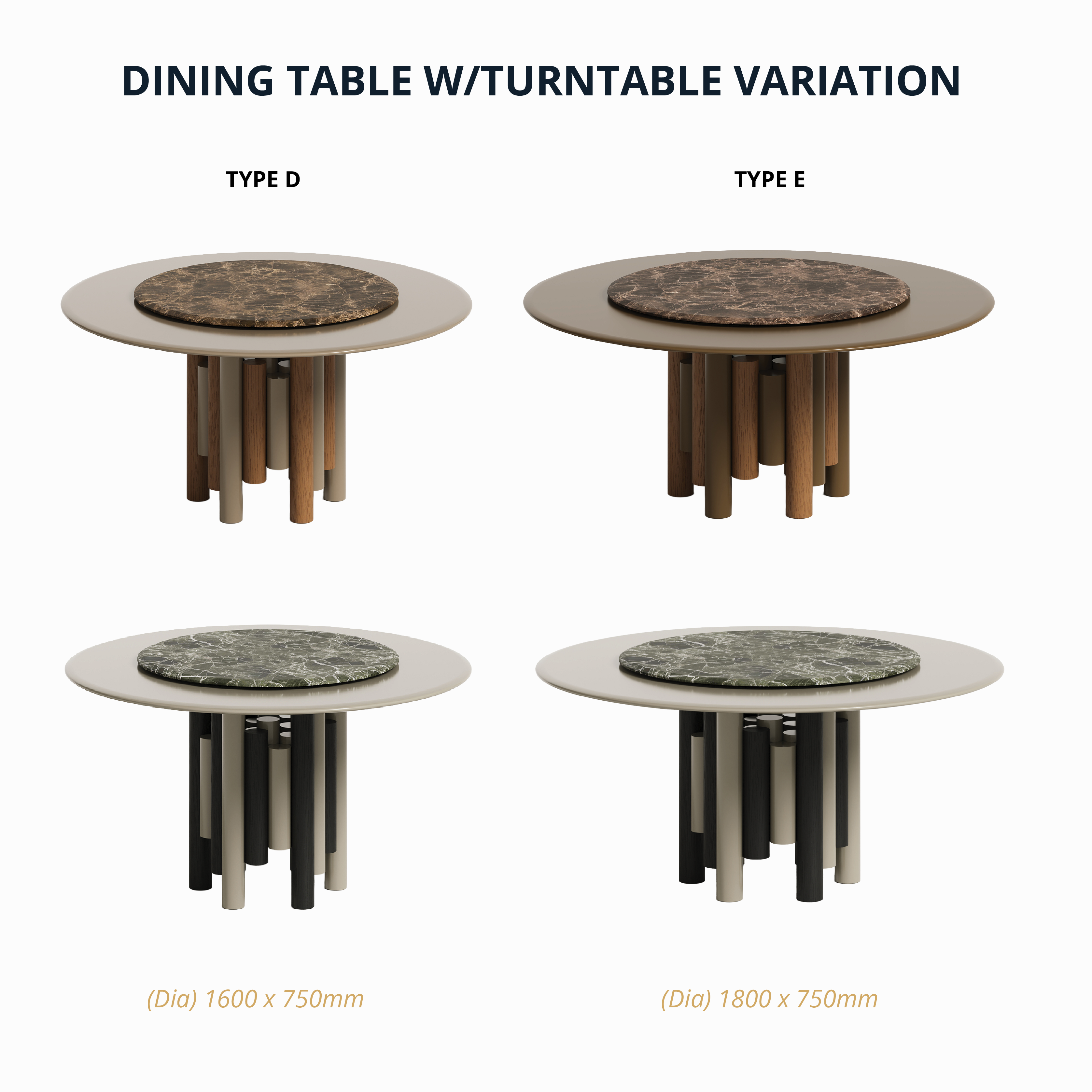 Pillar Bliss - Round Dining Table