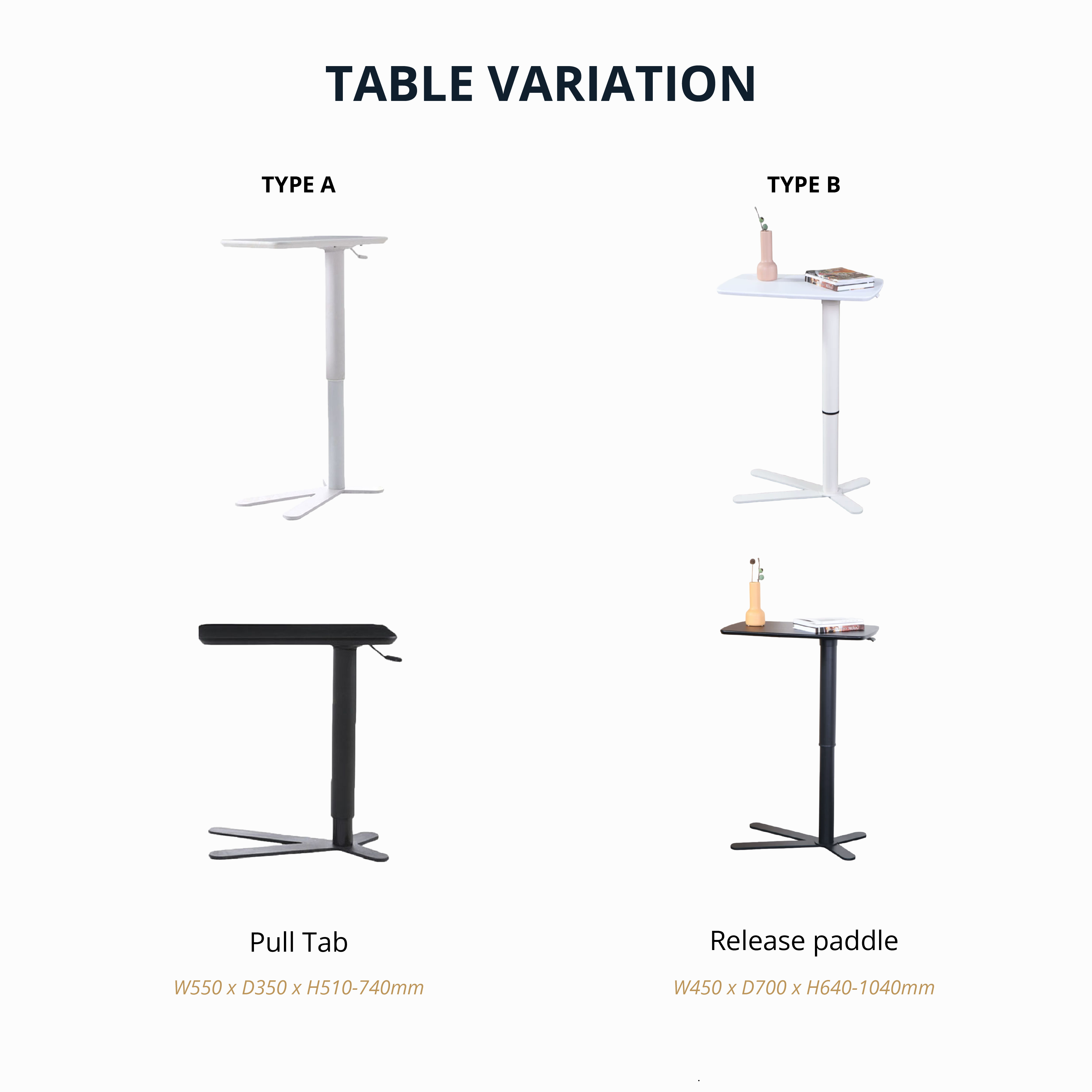 Lift Height Adjustable Table
