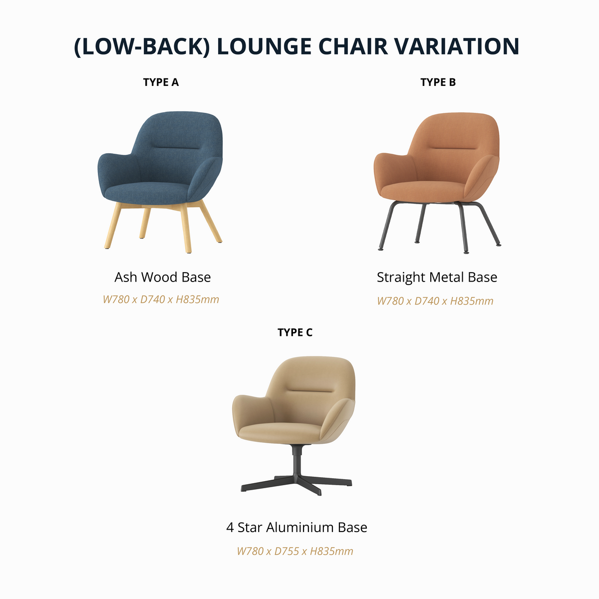 Crease - Lounge Chair (Low-Back)